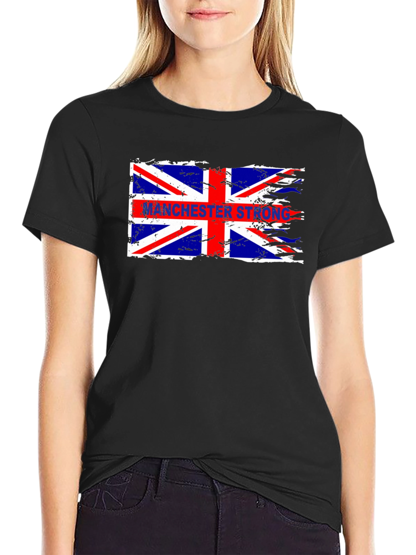 Manchester Strong Union Jack Graphic T-Shirt