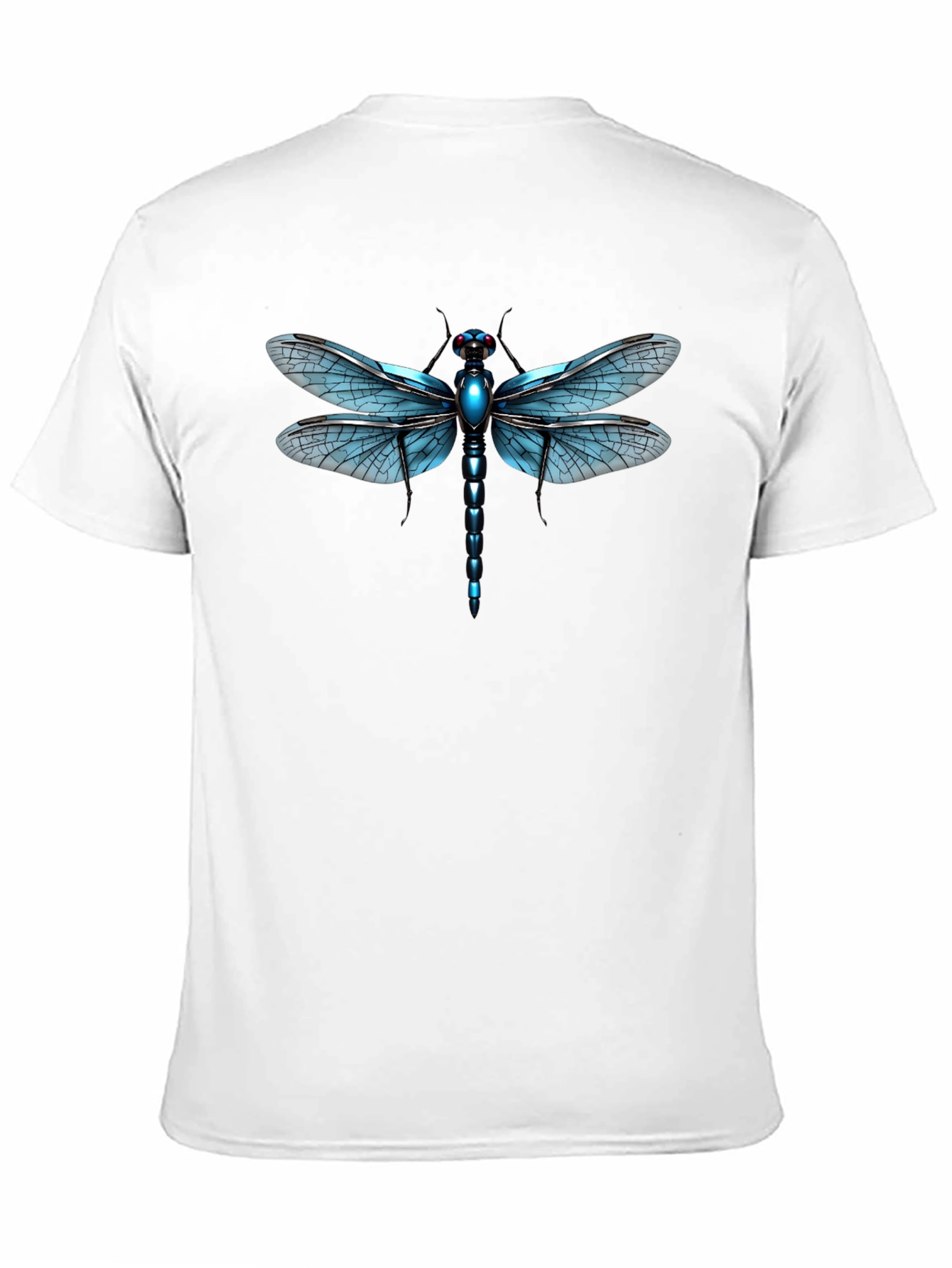 Dragonfly Graphic Tee - Black Cotton T-Shirt