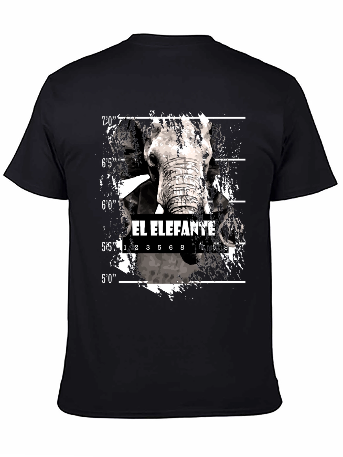 El Elefante Mugshot T-Shirt - Black