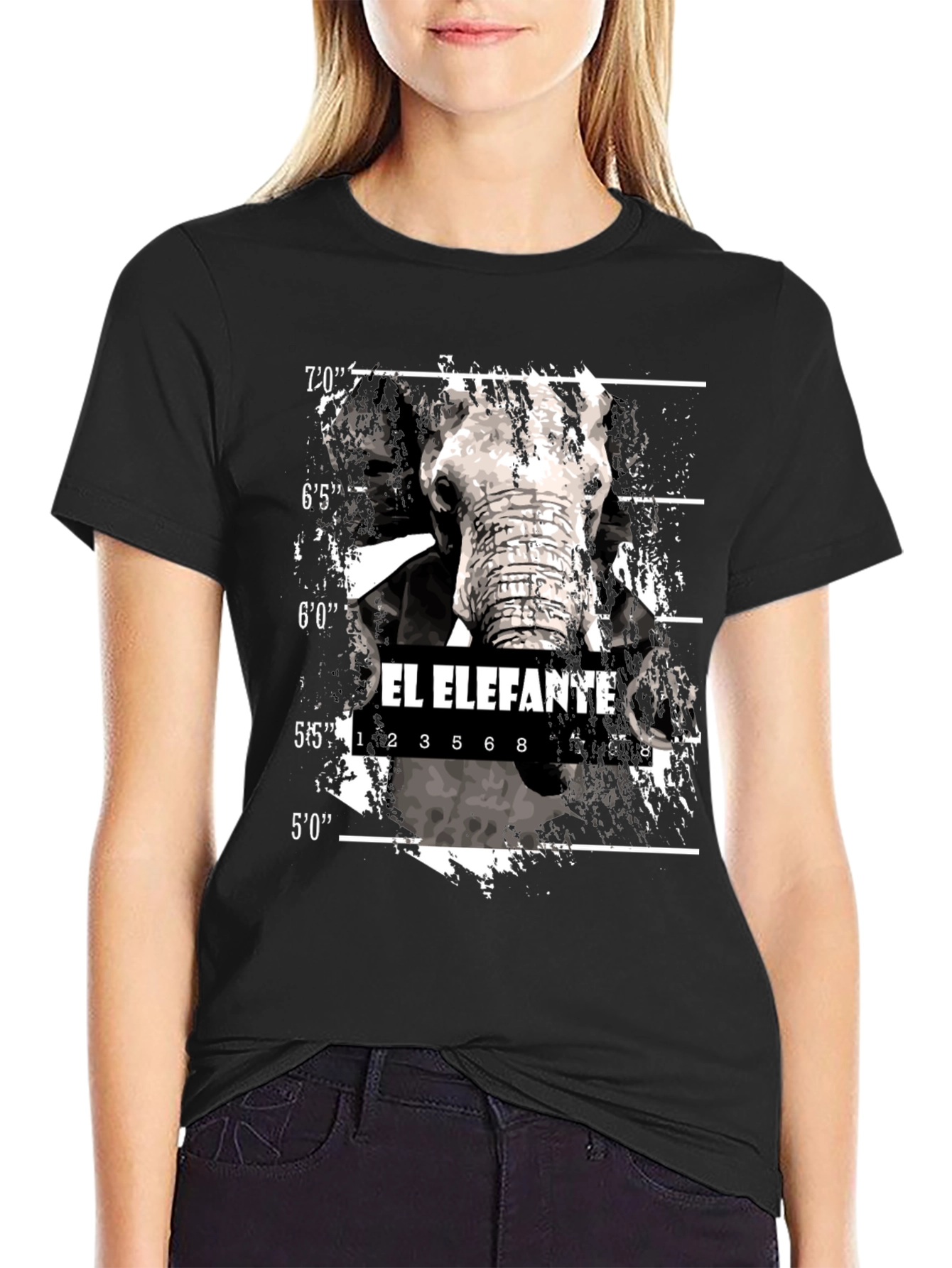 El Elefante Mugshot T-Shirt - Black