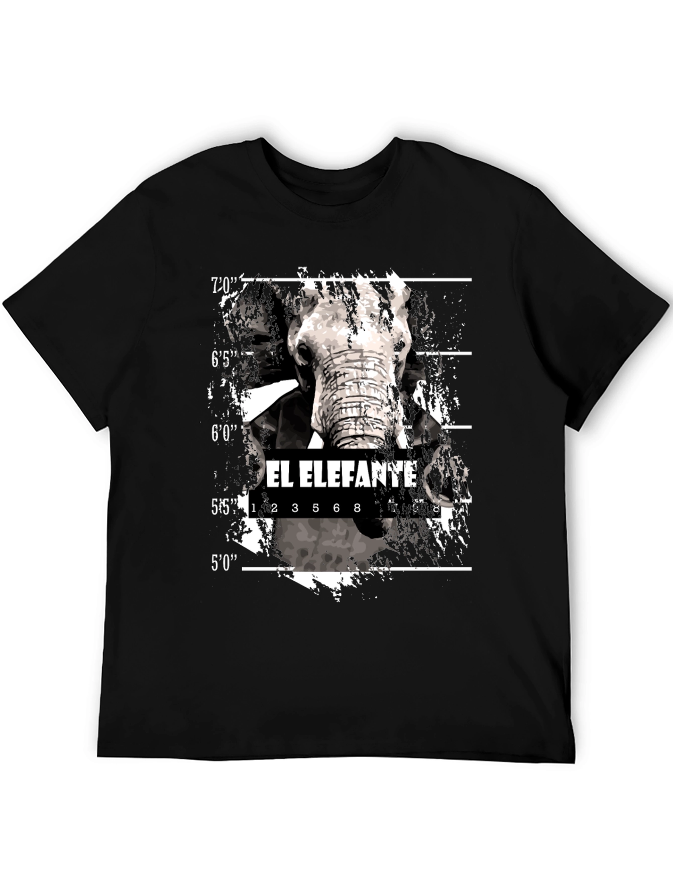 El Elefante Mugshot T-Shirt - Black