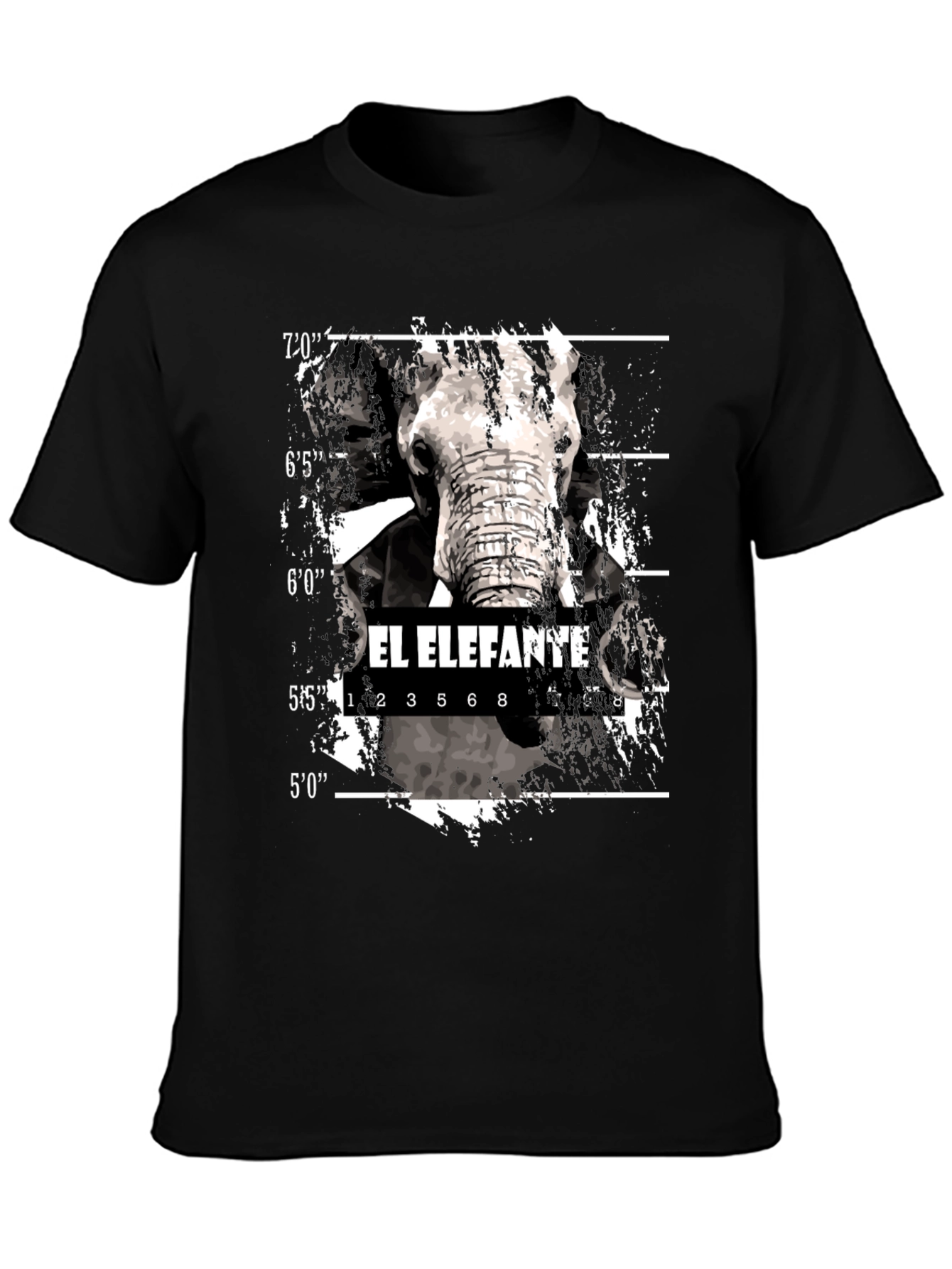 El Elefante Mugshot T-Shirt - Black