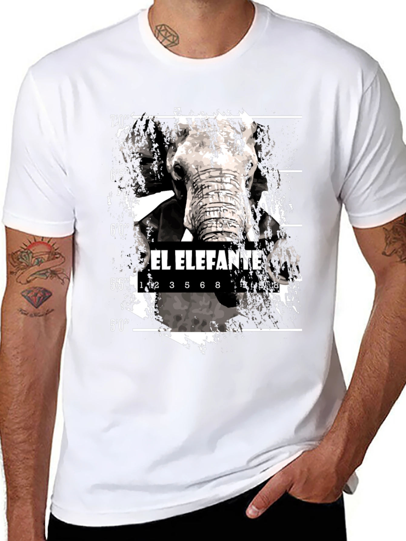 El Elefante Mugshot T-Shirt - Black