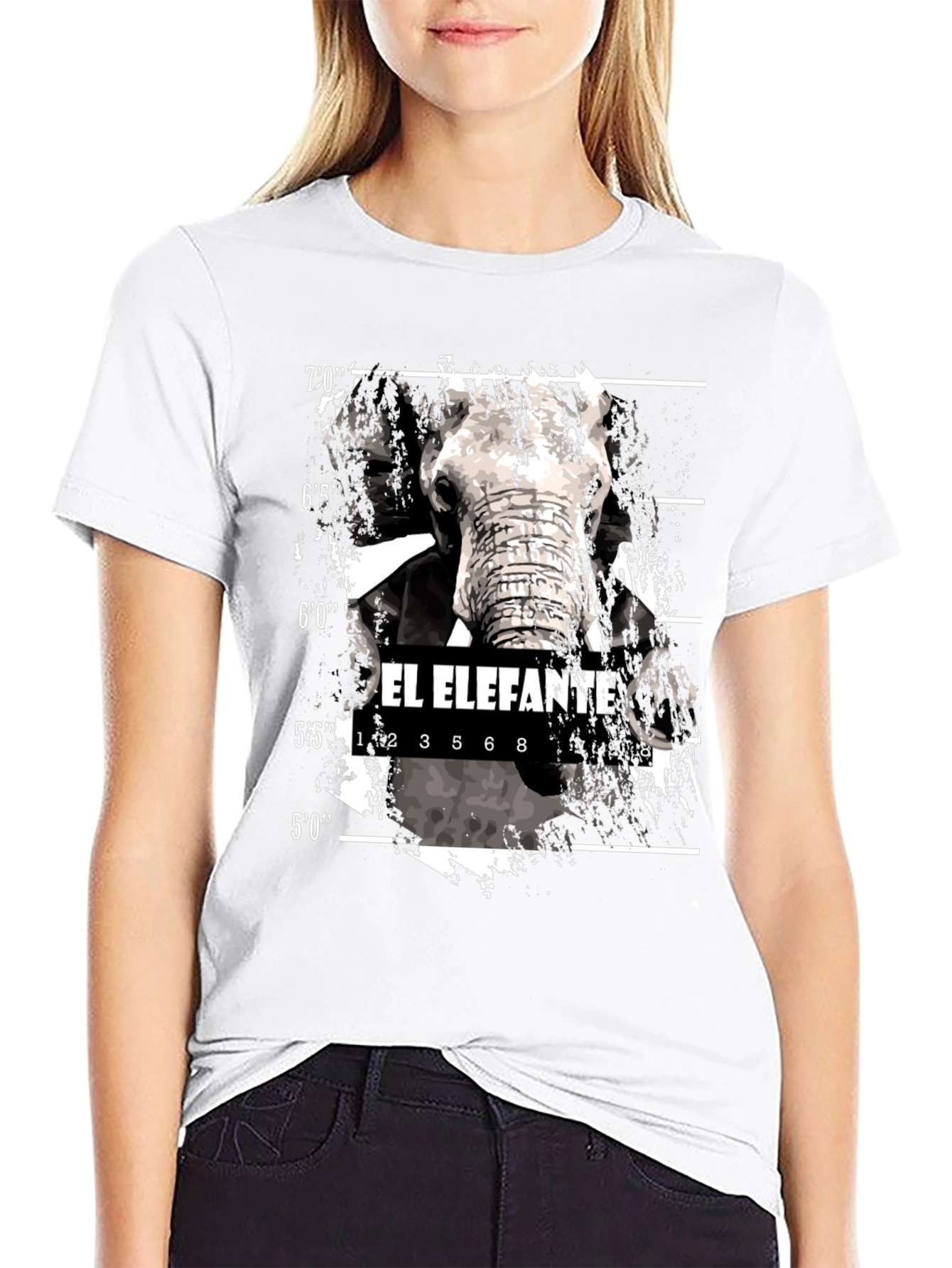 El Elefante Mugshot T-Shirt - Black