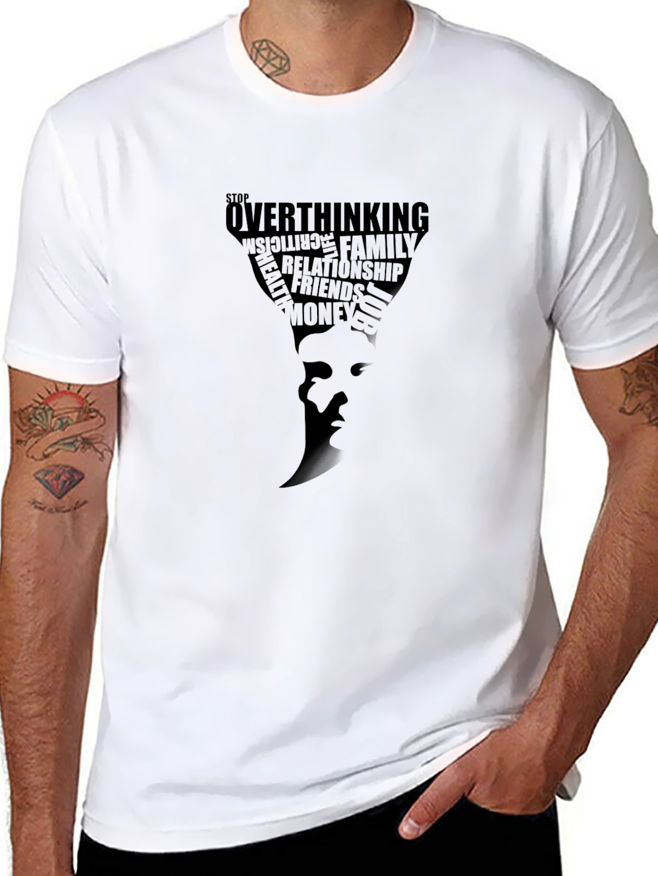 Stop Overthinking T-Shirt - Motivational Graphic Tee
