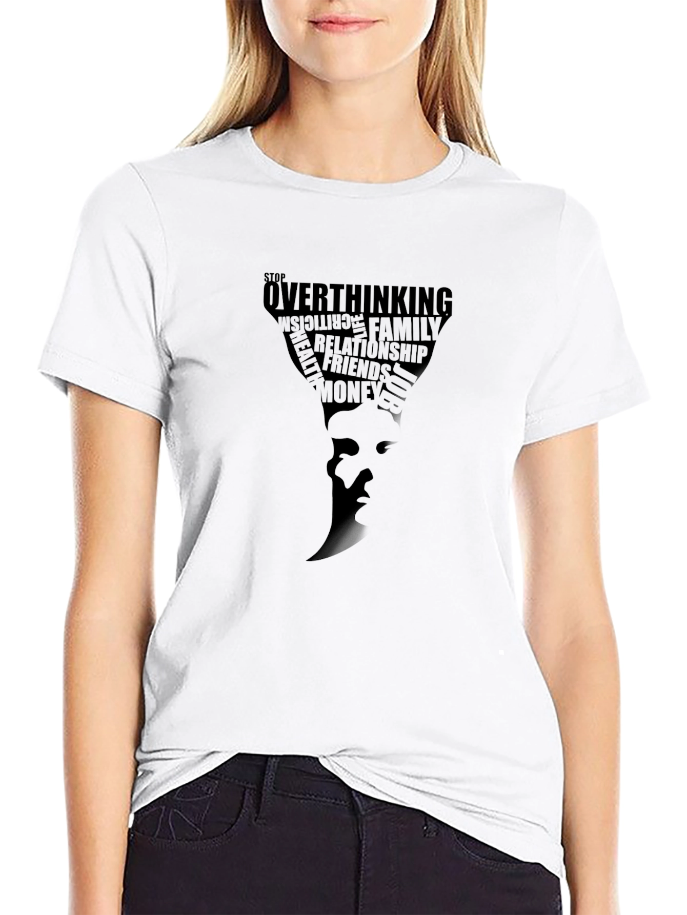 Stop Overthinking T-Shirt - Motivational Graphic Tee