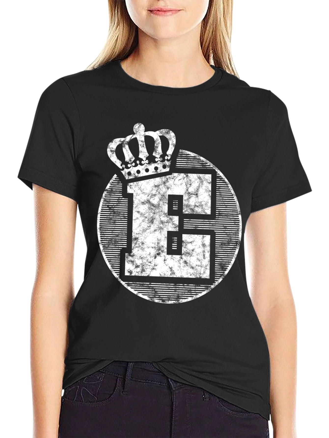 King E Graphic Print Mens T-Shirt