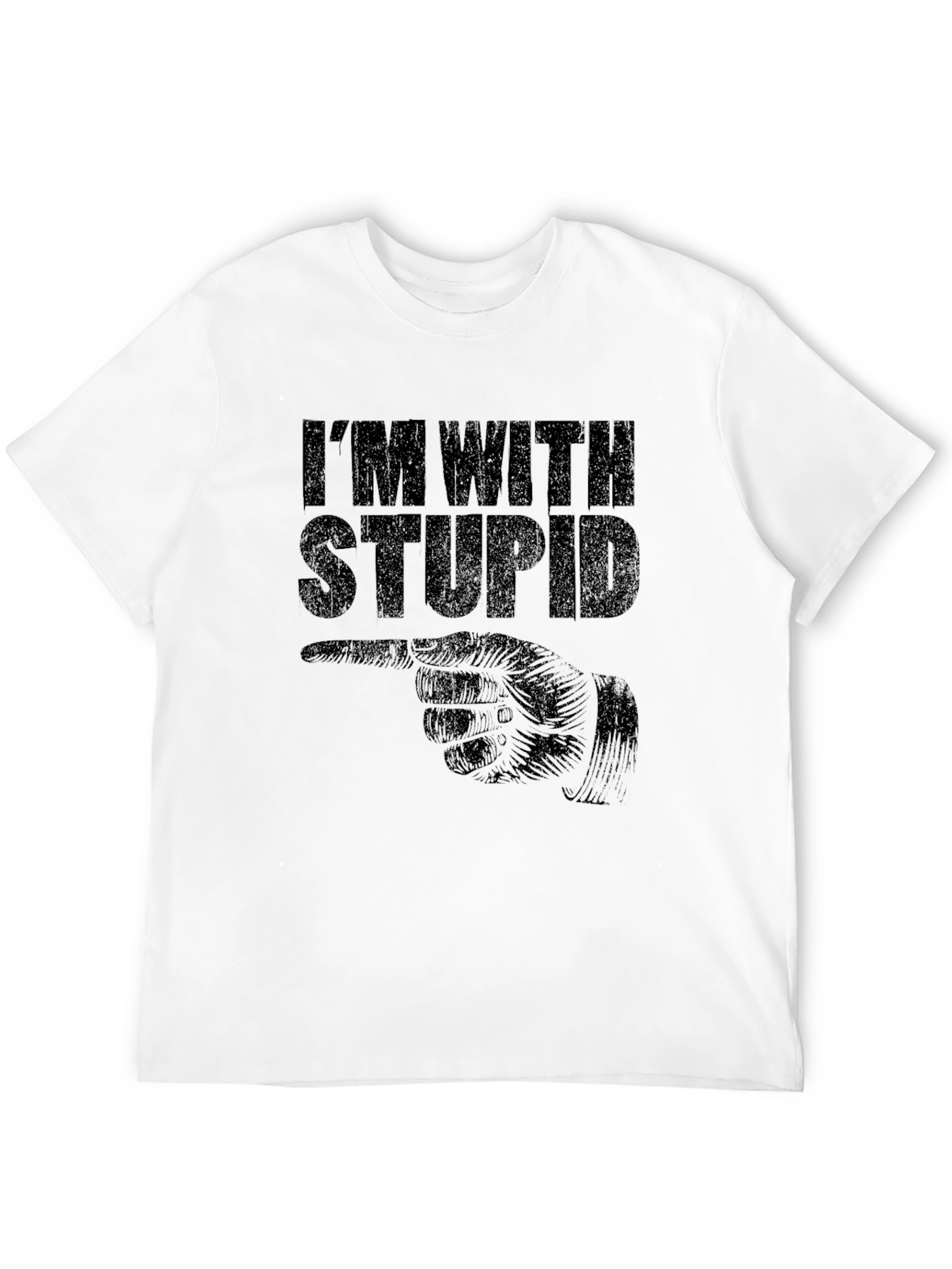 Im With Stupid T-Shirt Funny Novelty Tee