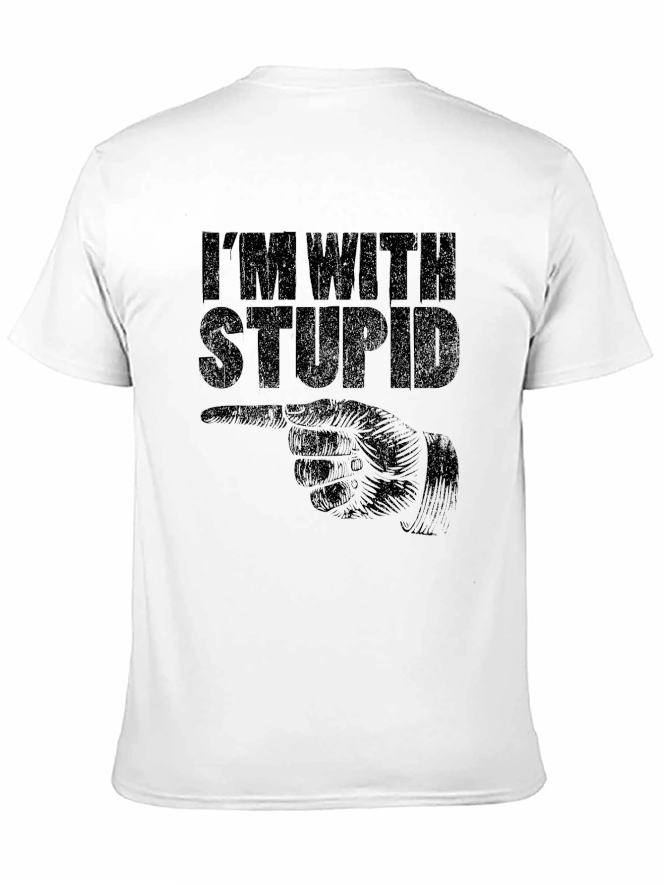 Im With Stupid T-Shirt Funny Novelty Tee