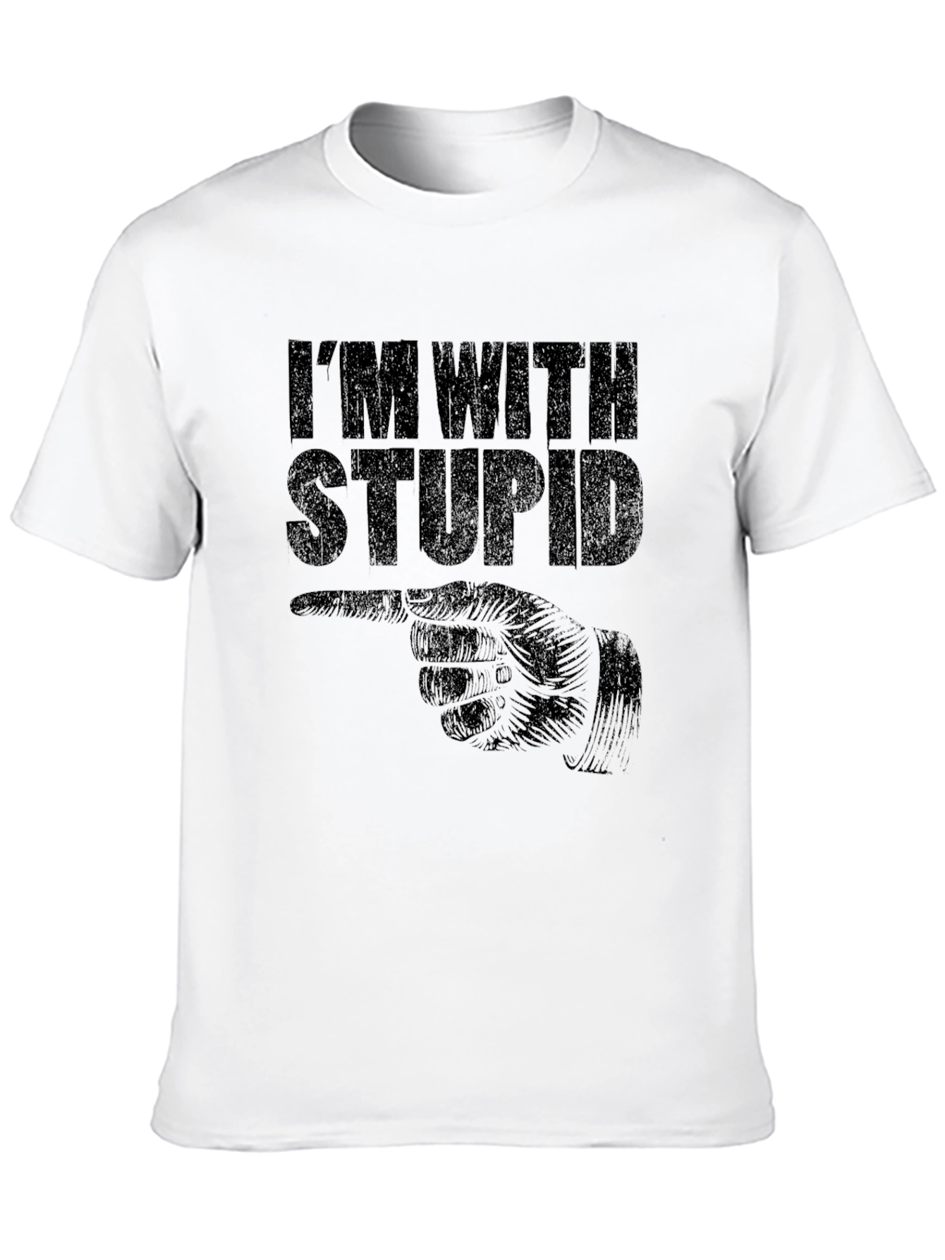 Im With Stupid T-Shirt Funny Novelty Tee