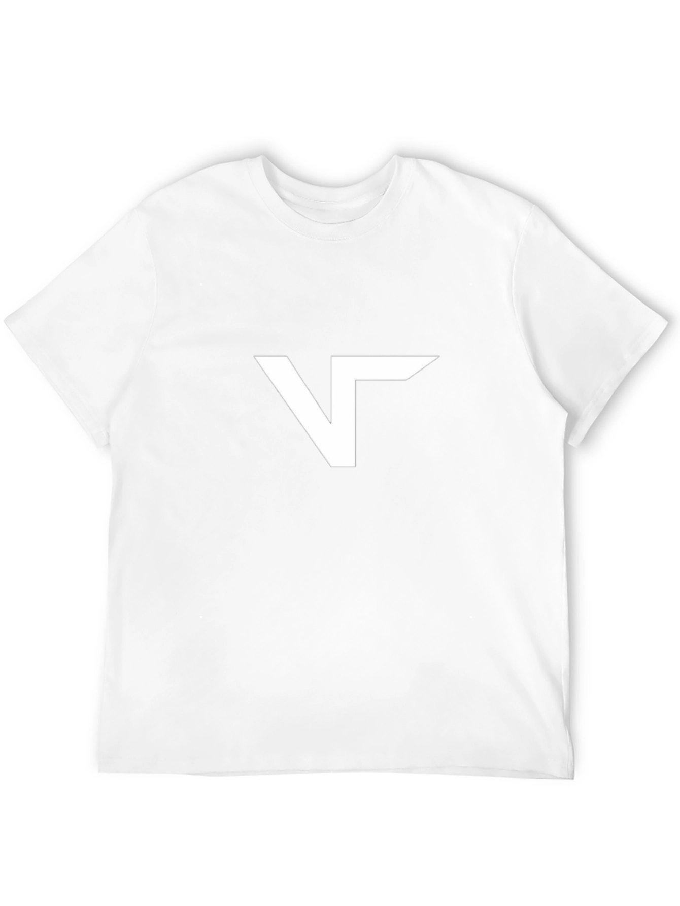 Modern Black T-Shirt with Abstract White Logo