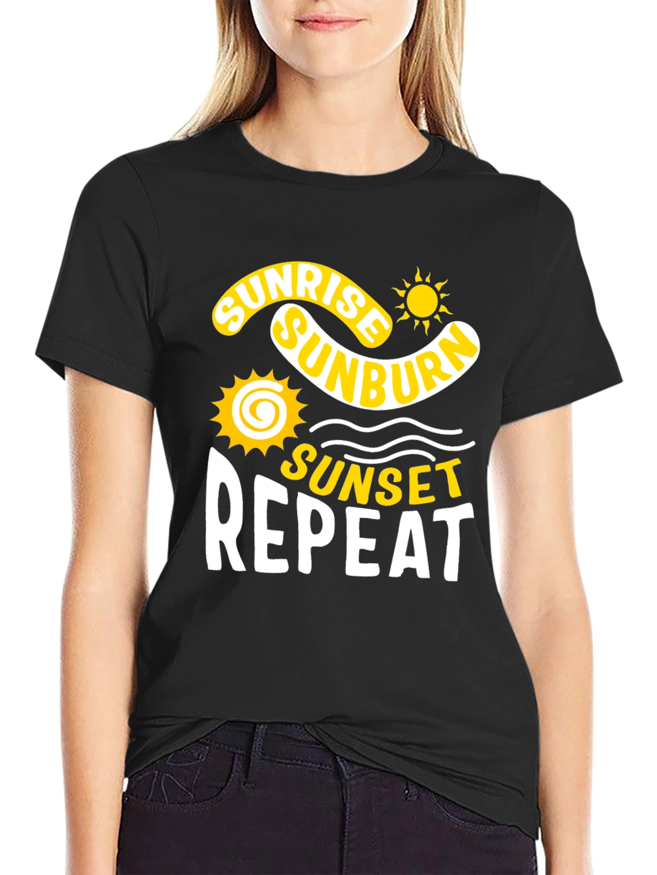 Sunrise Sunburn Sunset Repeat T-Shirt