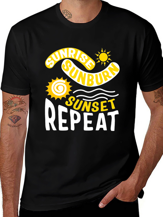 Sunrise Sunburn Sunset Repeat T-Shirt