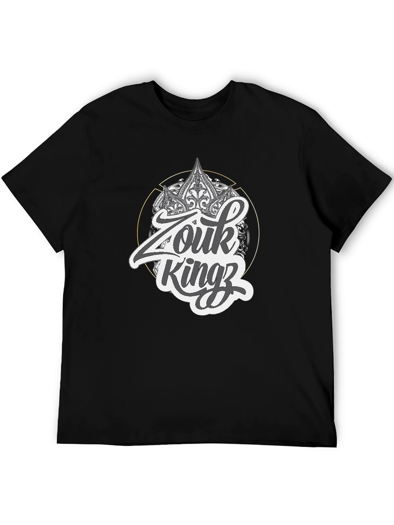 Zouk Kingz Black Graphic Tee - Stylish Streetwear