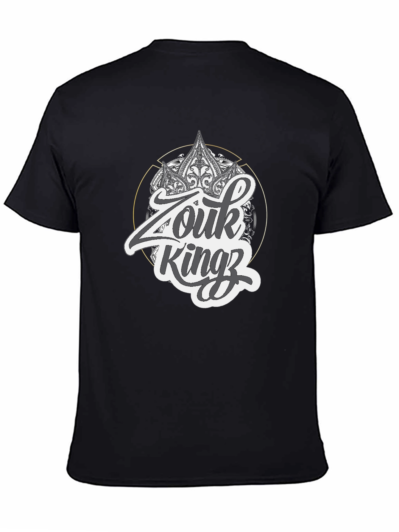 Zouk Kingz Black Graphic Tee - Stylish Streetwear