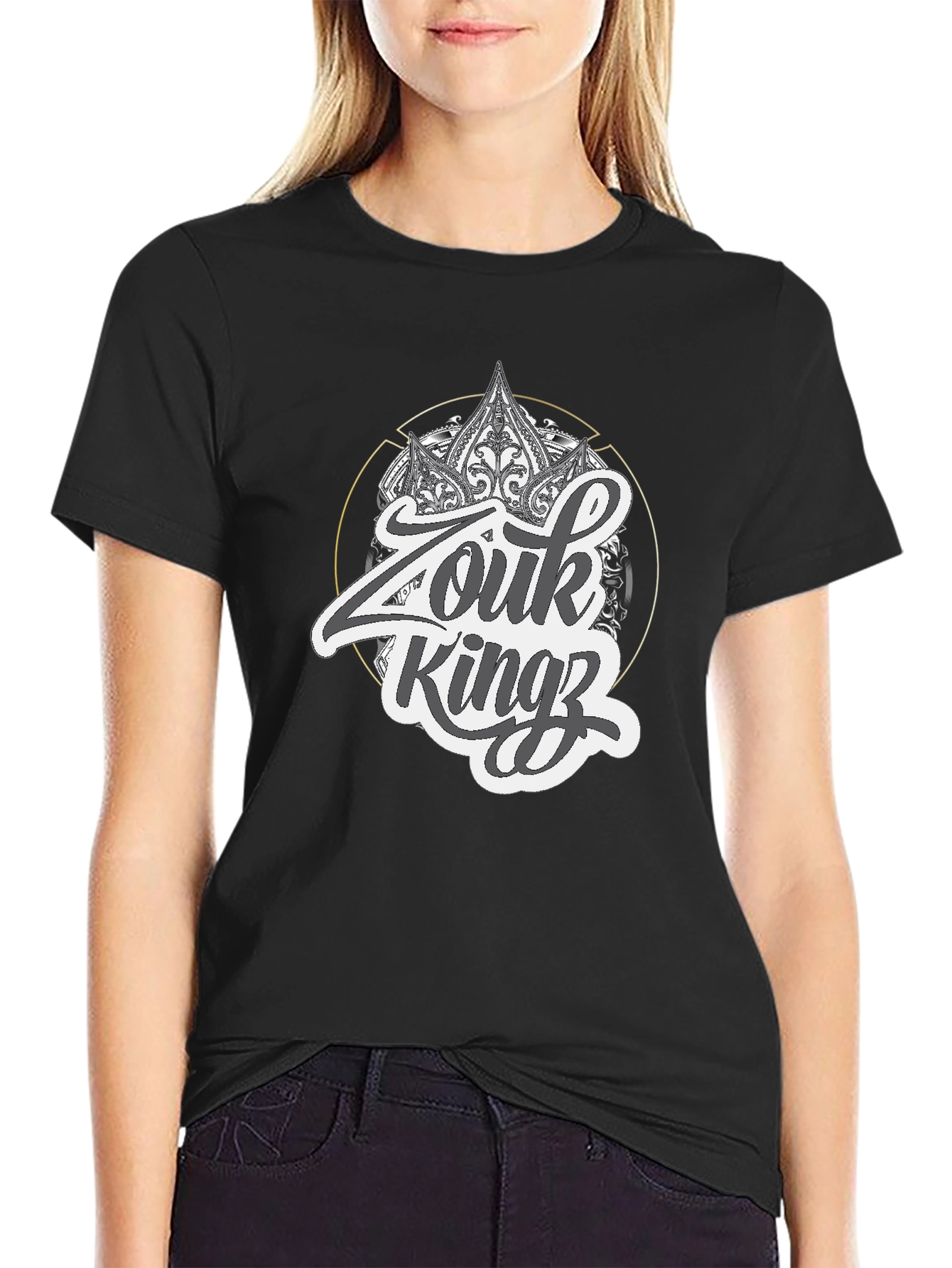 Zouk Kingz Black Graphic Tee - Stylish Streetwear