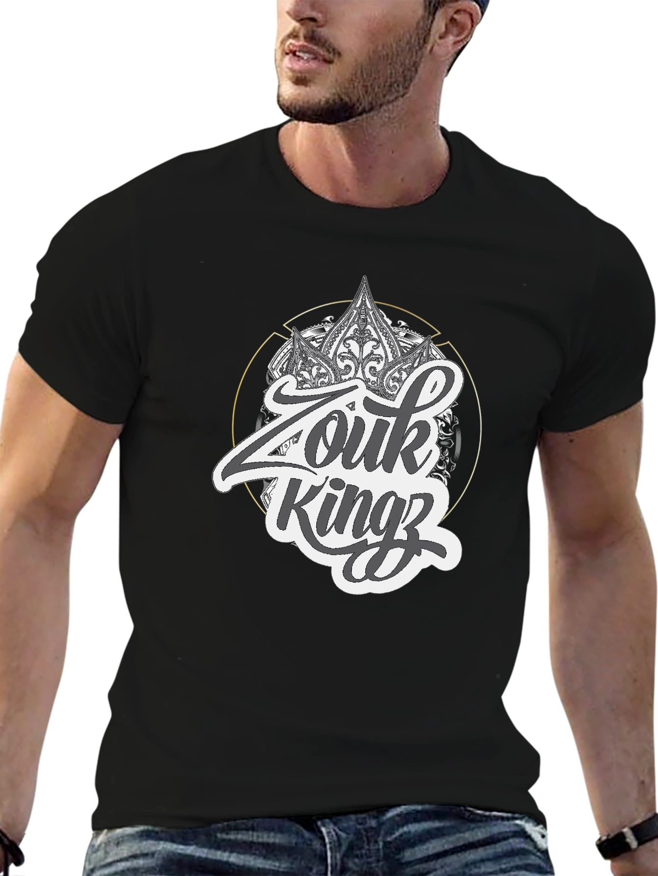 Zouk Kingz Black Graphic Tee - Stylish Streetwear