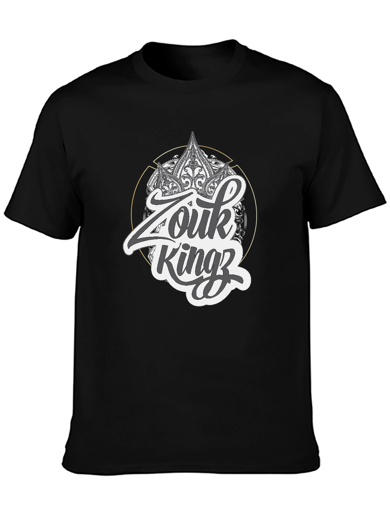 Zouk Kingz Black Graphic Tee - Stylish Streetwear