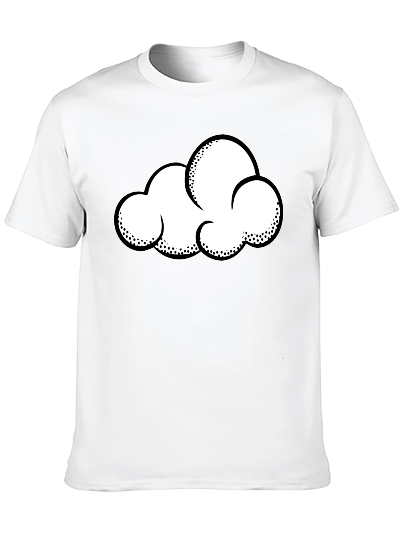Cloud Graphic T-Shirt - Black Cotton Tee