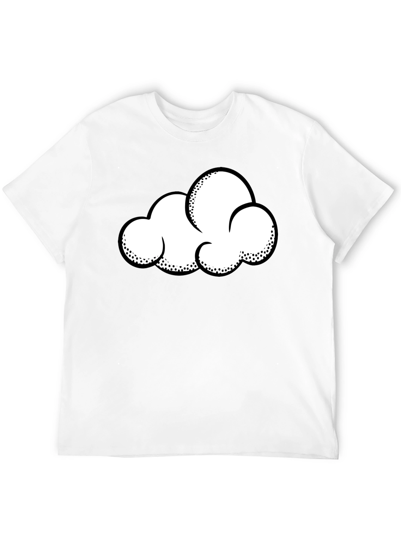 Cloud Graphic T-Shirt - Black Cotton Tee
