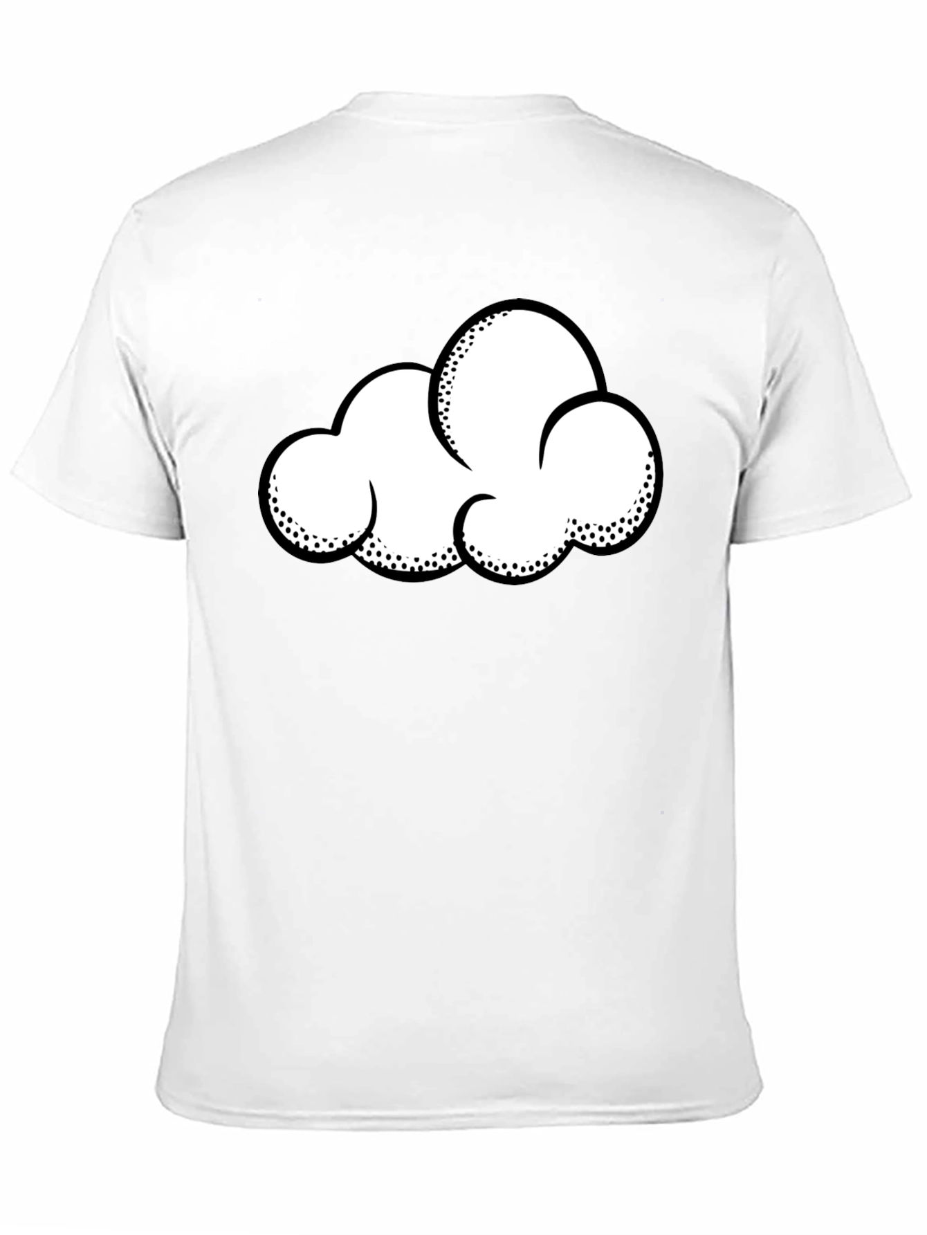 Cloud Graphic T-Shirt - Black Cotton Tee