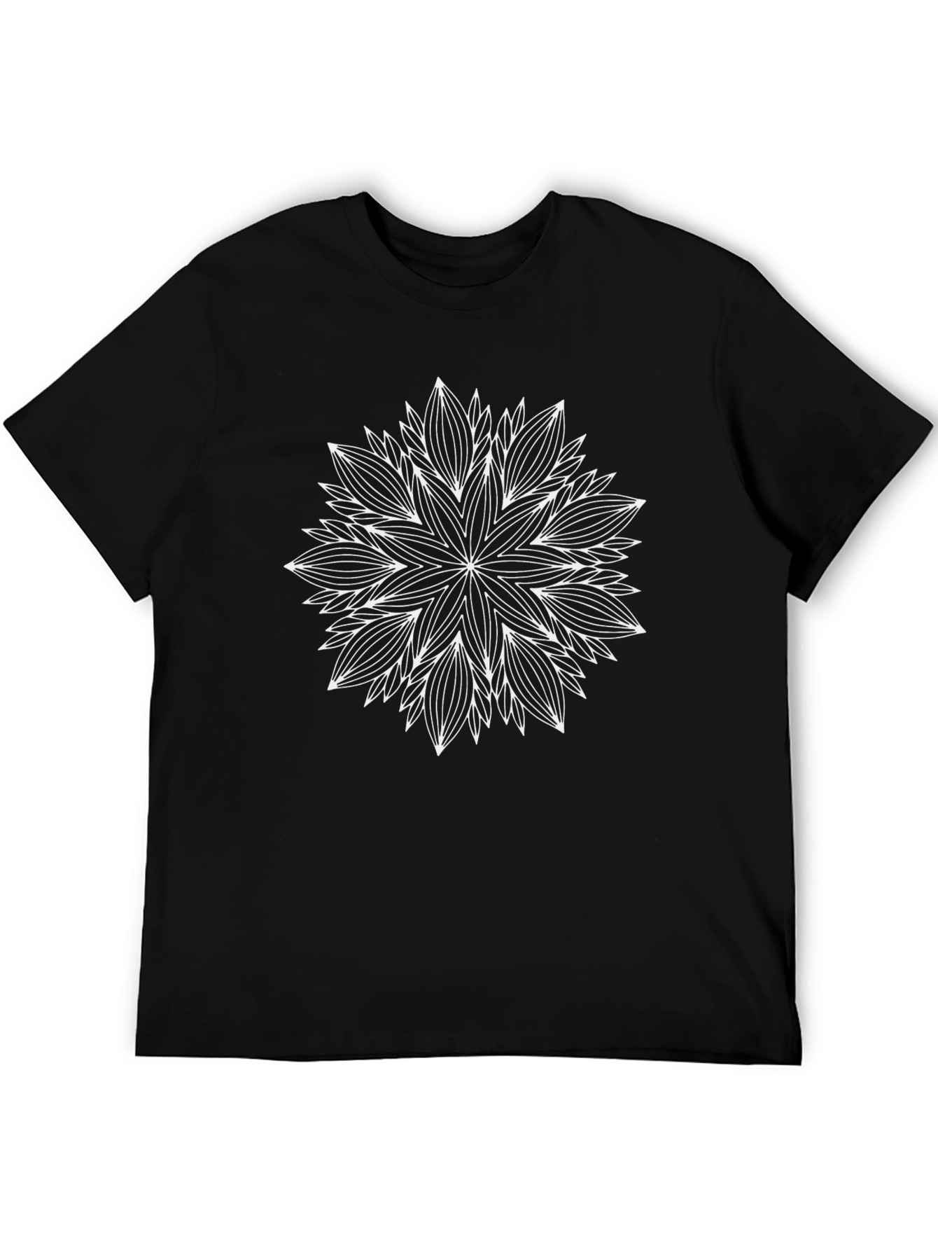 Abstract Mandala Black T-Shirt