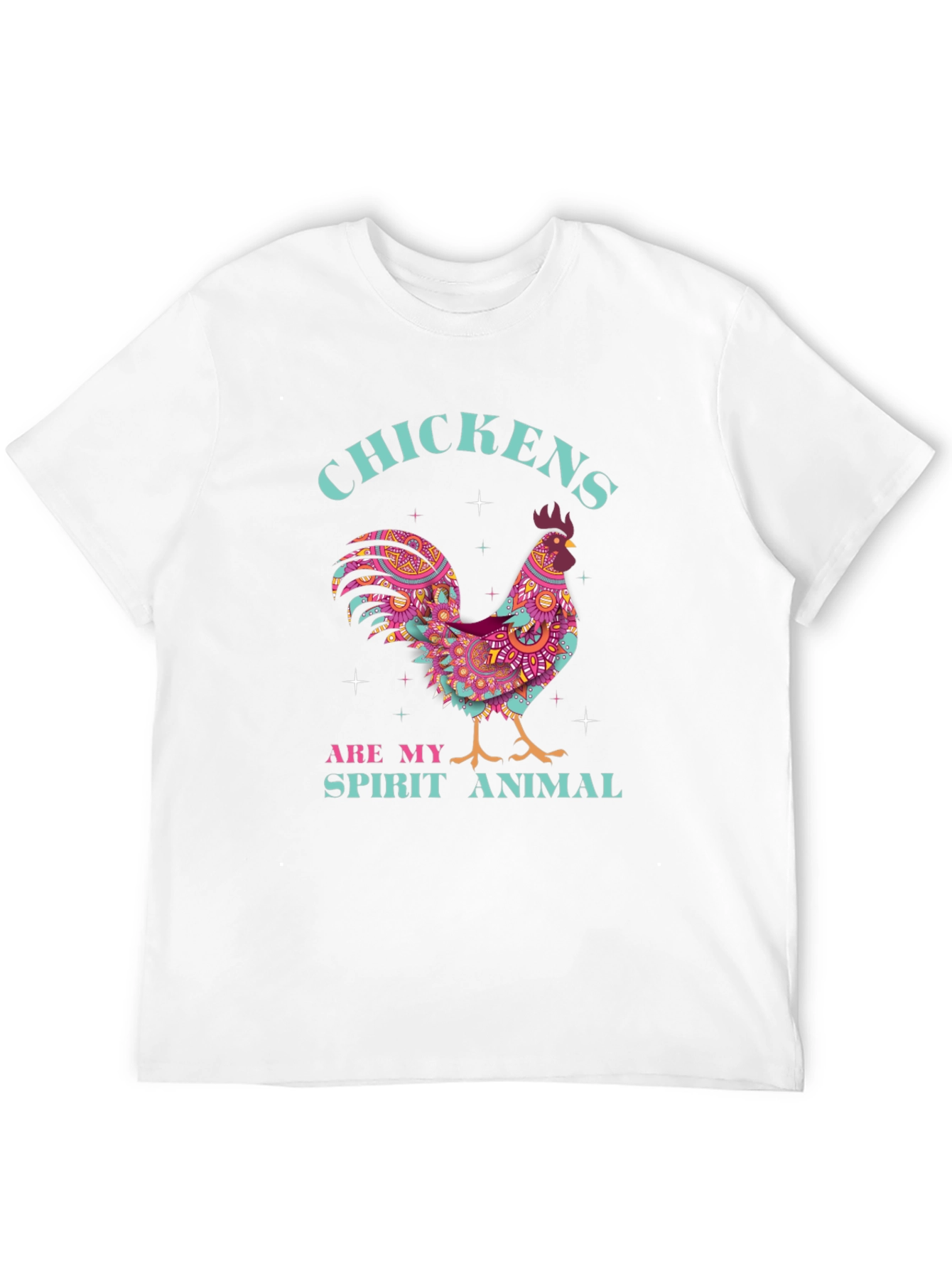 Chickens Are My Spirit Animal Black T-Shirt