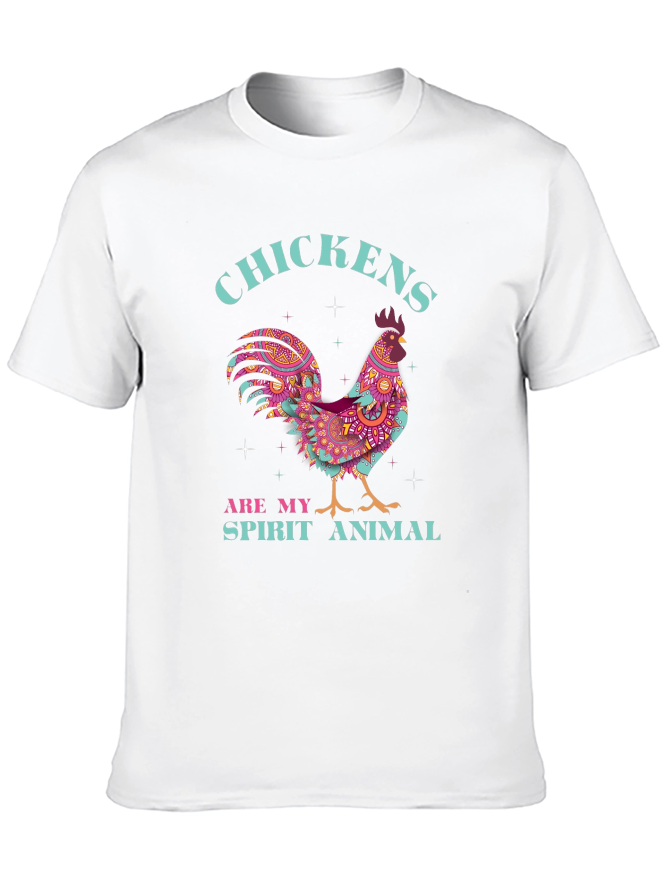 Chickens Are My Spirit Animal Black T-Shirt