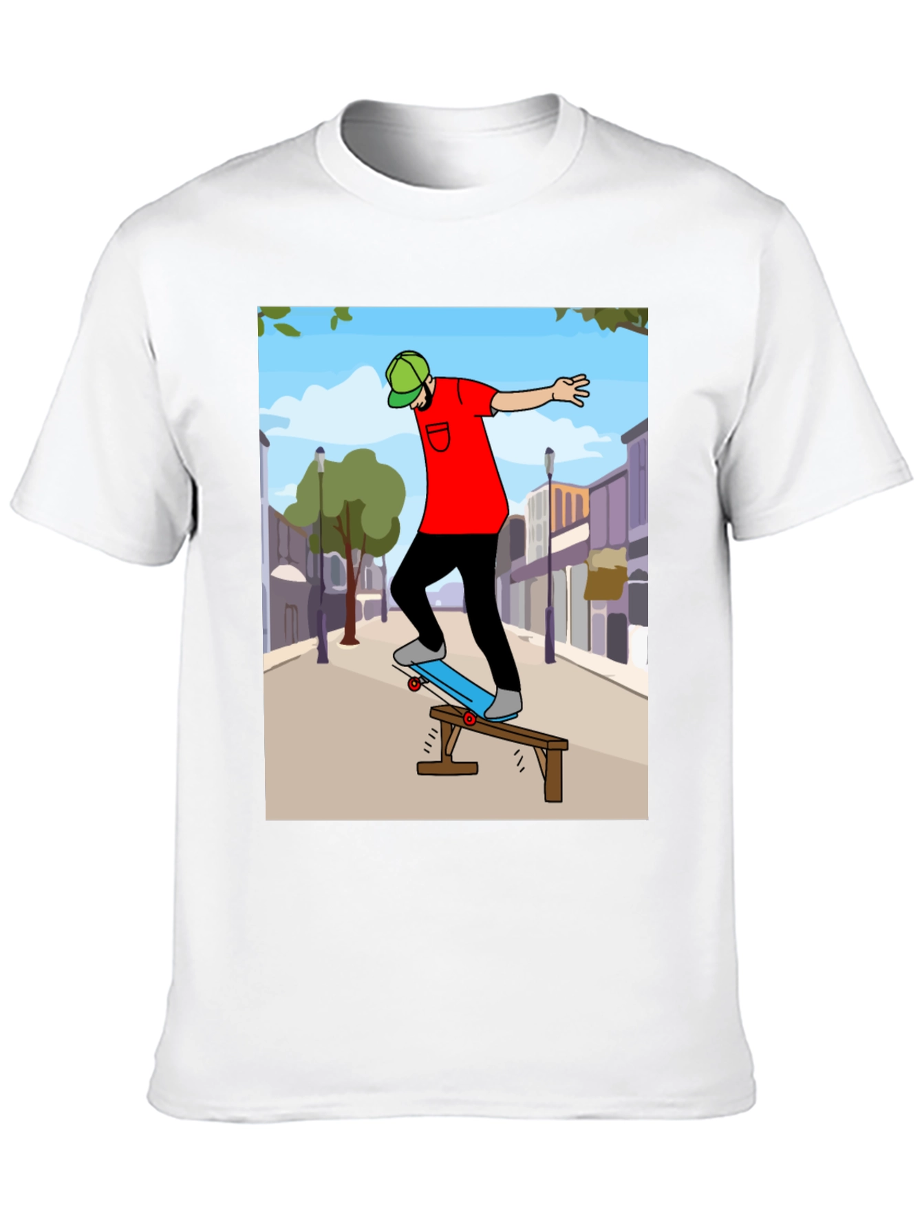 Skateboarding Graphic Tee - Cool Street Style