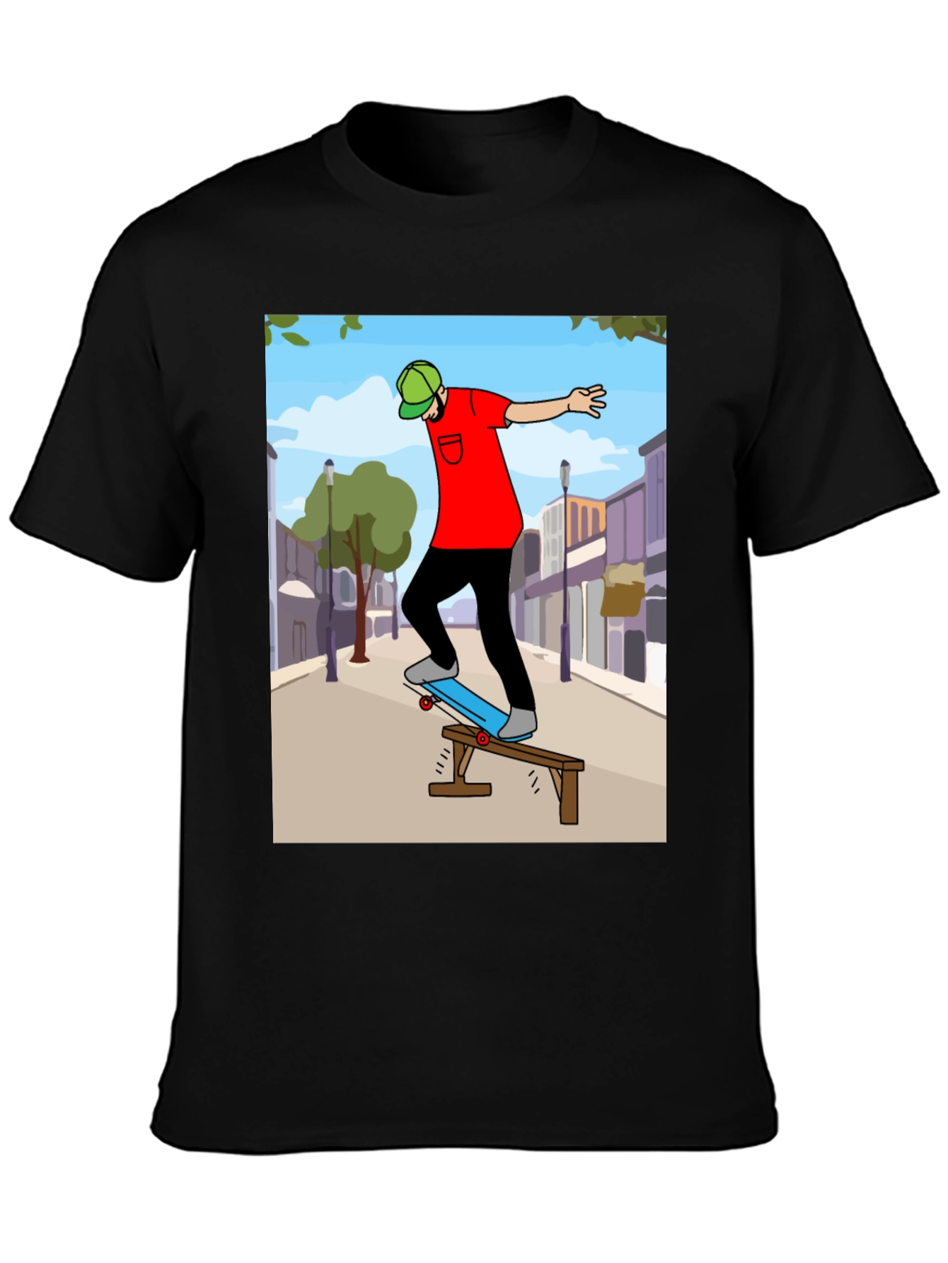 Skateboarding Graphic Tee - Cool Street Style