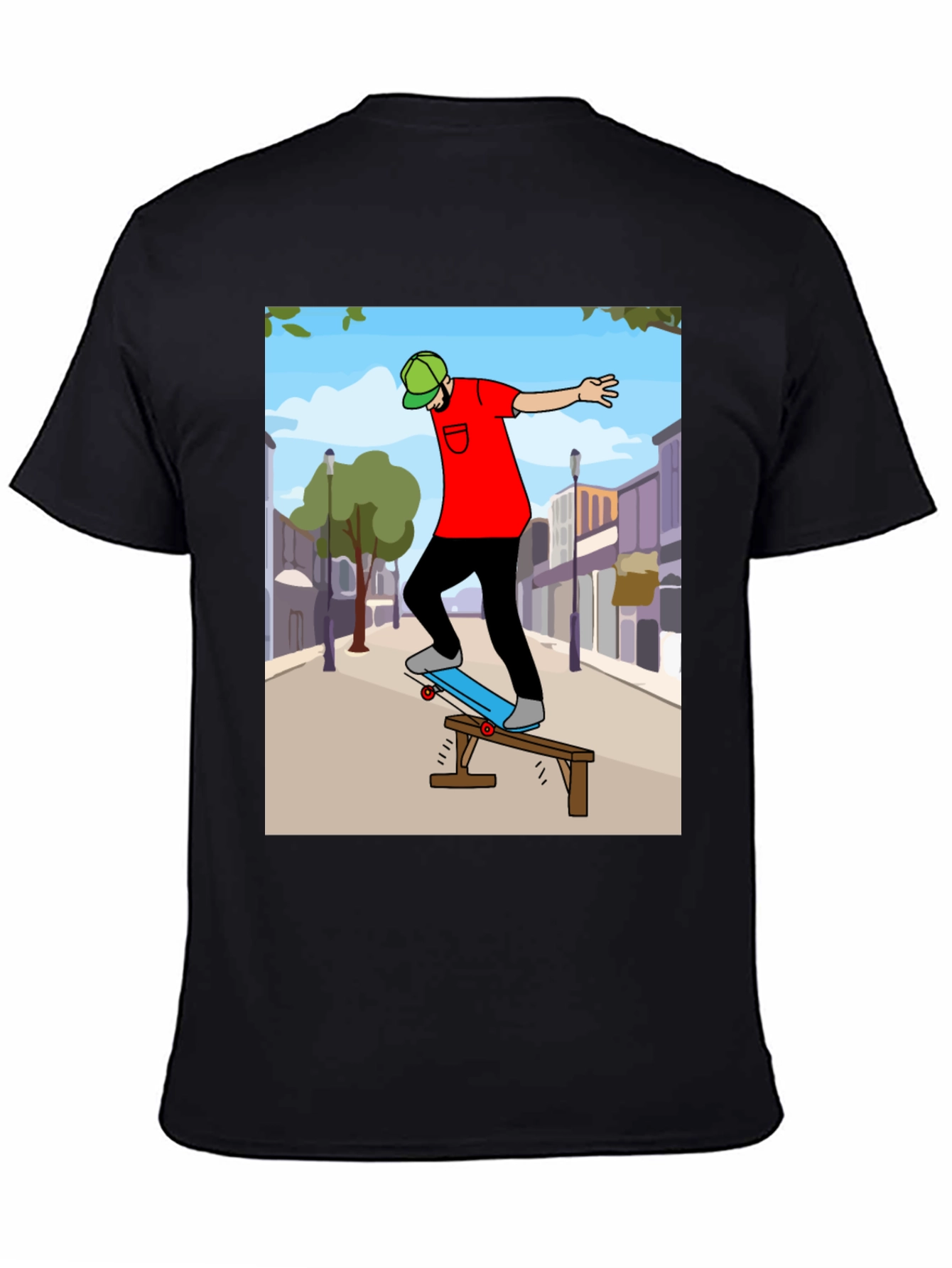 Skateboarding Graphic Tee - Cool Street Style