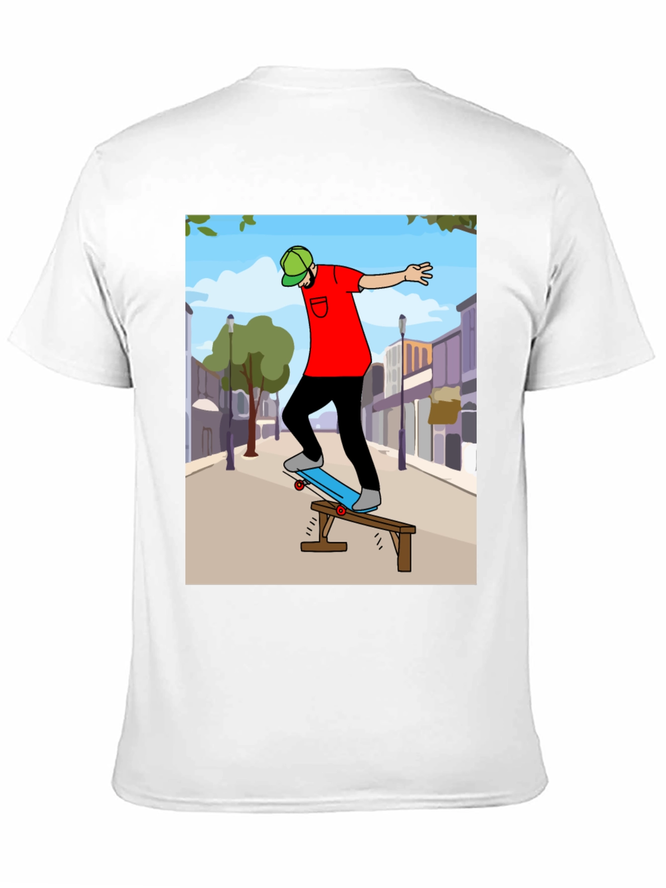 Skateboarding Graphic Tee - Cool Street Style