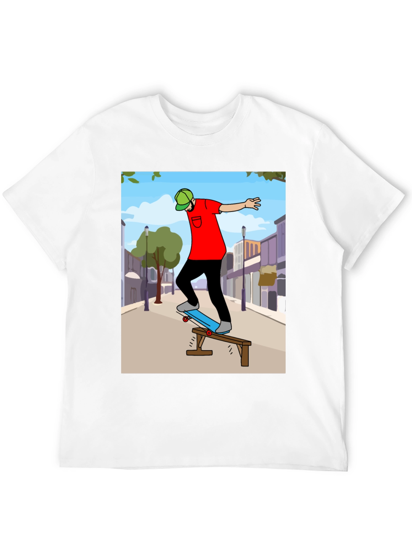 Skateboarding Graphic Tee - Cool Street Style