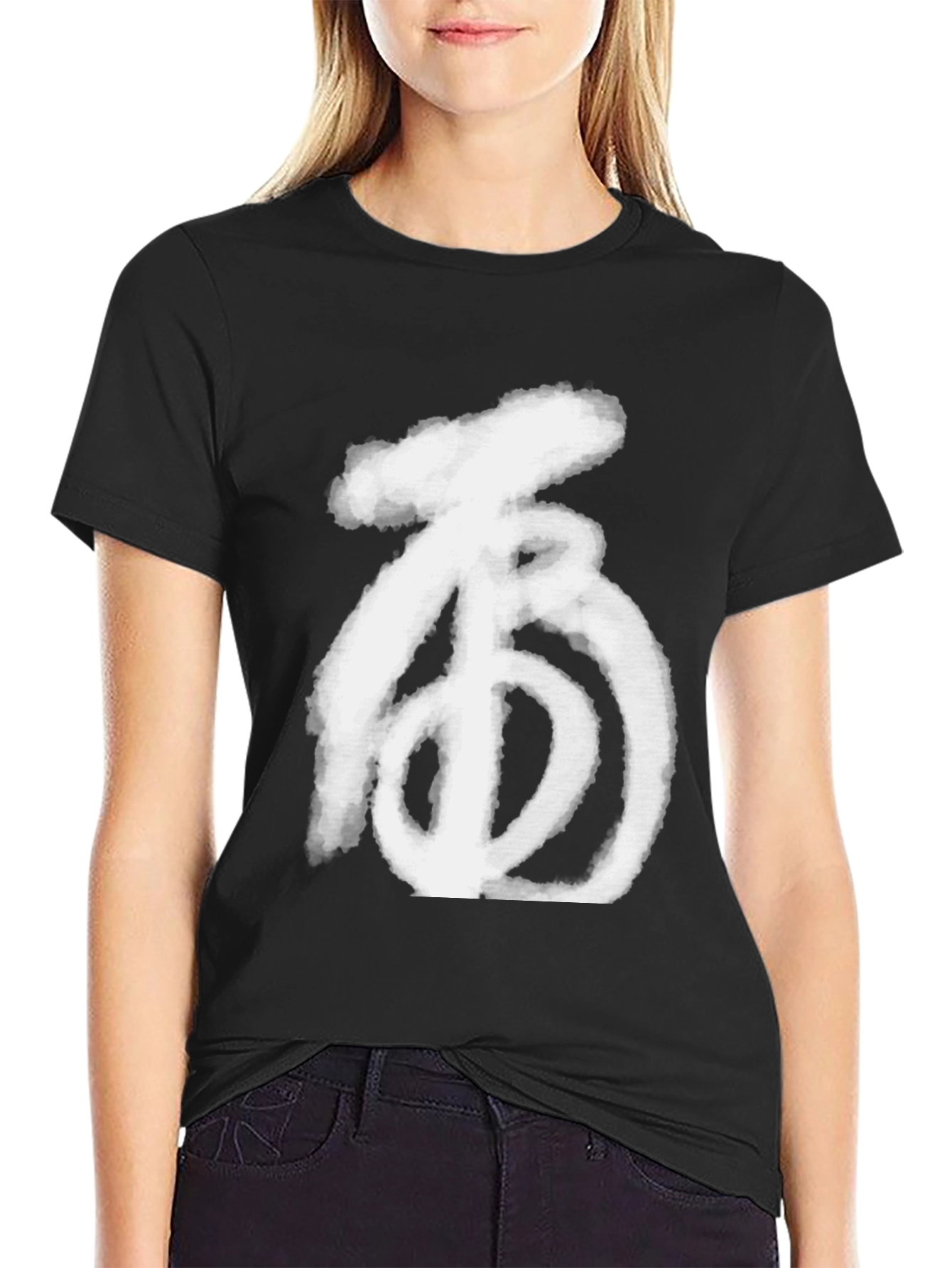Abstract Symbol Graphic Tee - Cool & Casual Style