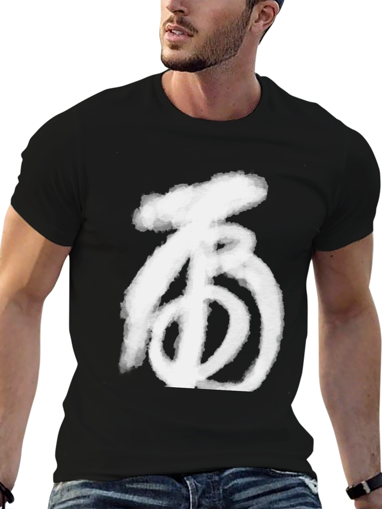 Abstract Symbol Graphic Tee - Cool & Casual Style
