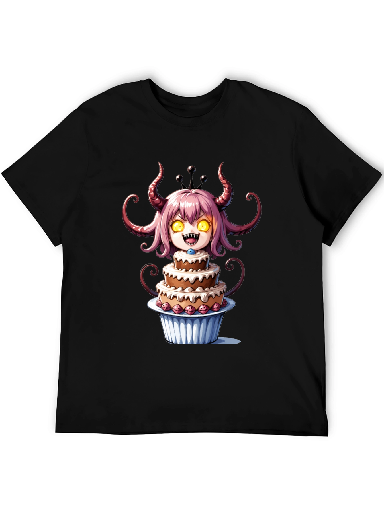 Monster Cake T-Shirt - Black Cotton Tee