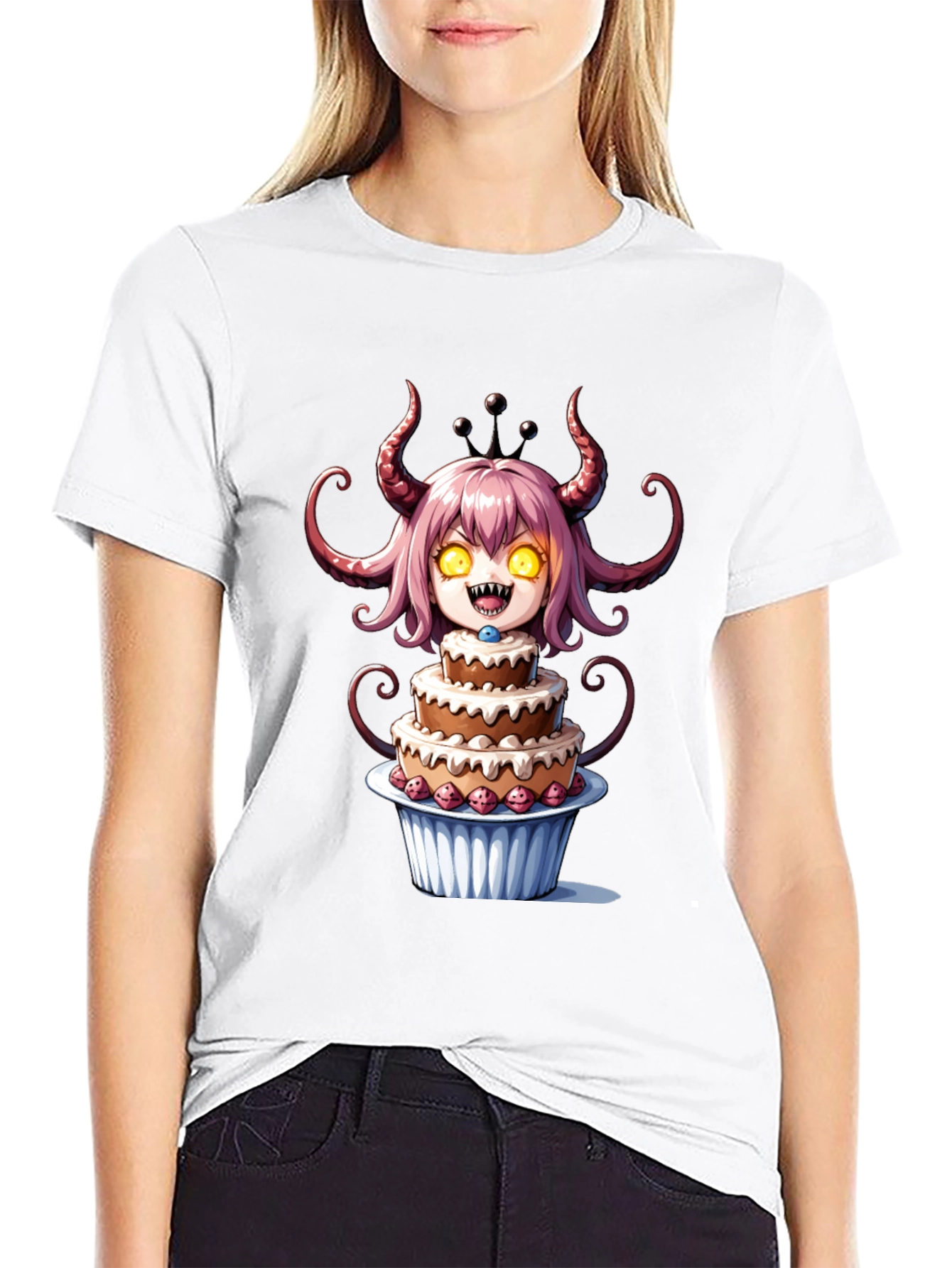 Monster Cake T-Shirt - Black Cotton Tee