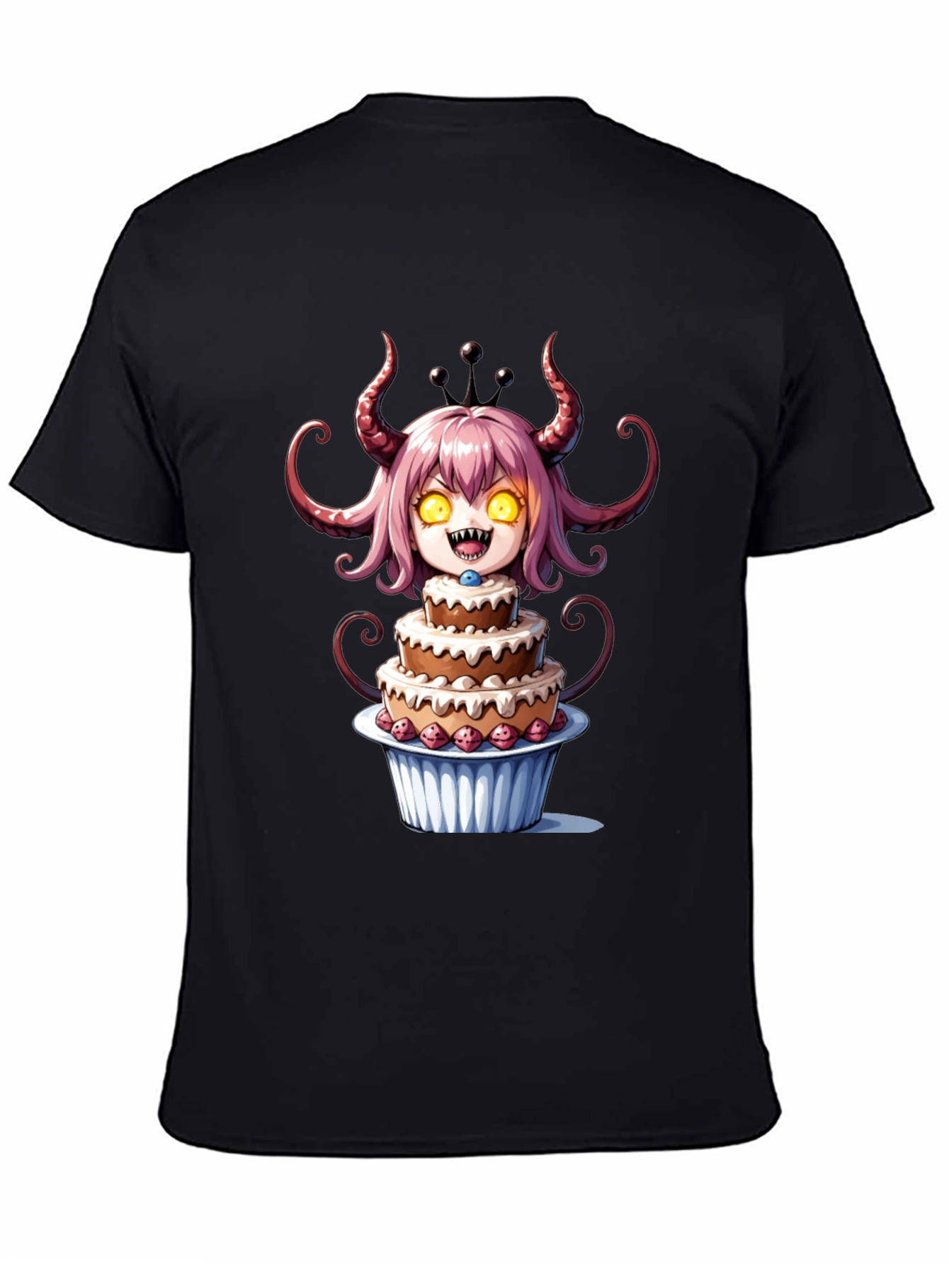 Monster Cake T-Shirt - Black Cotton Tee