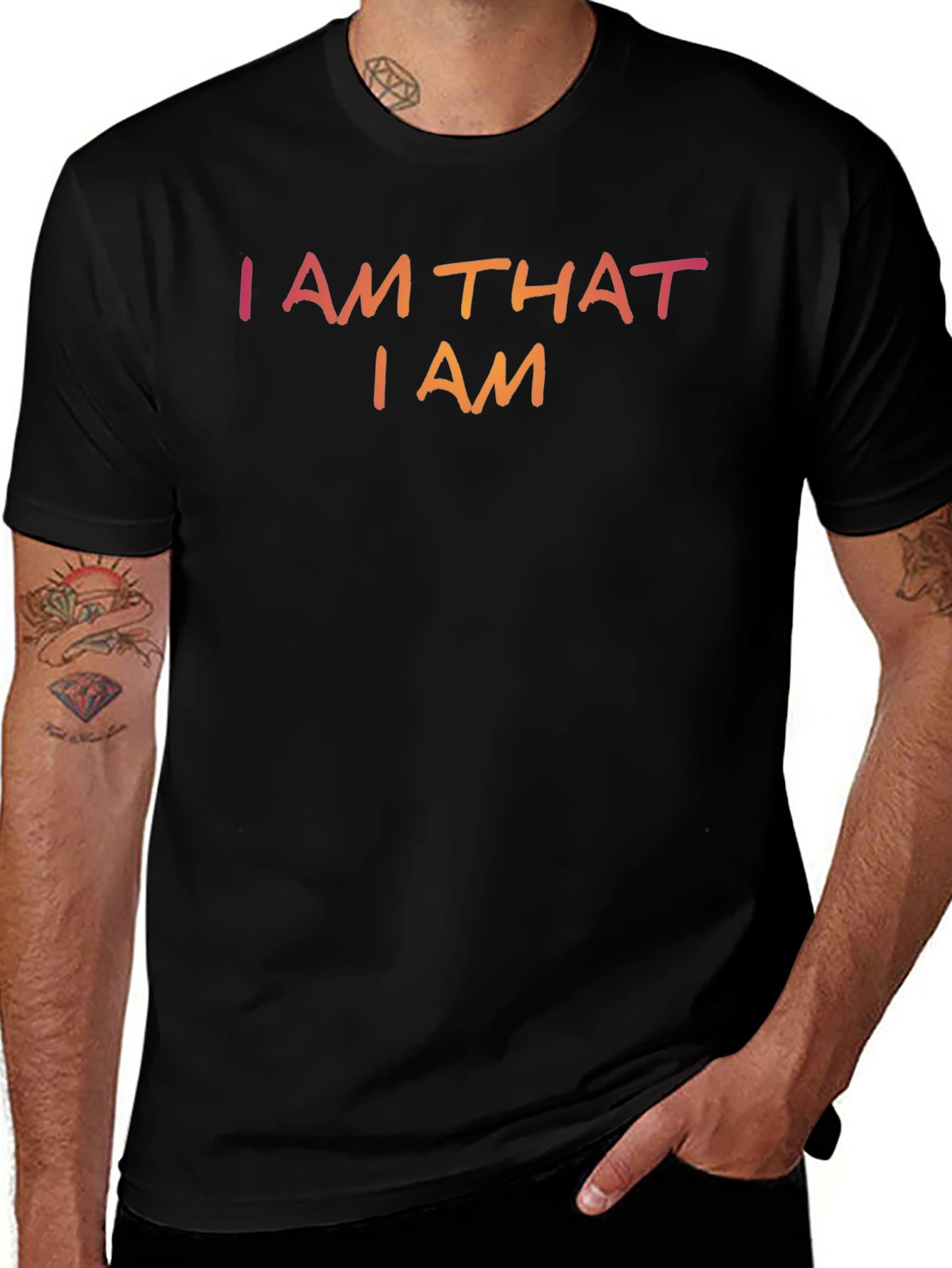 I AM THAT I AM Graphic Tee - Black