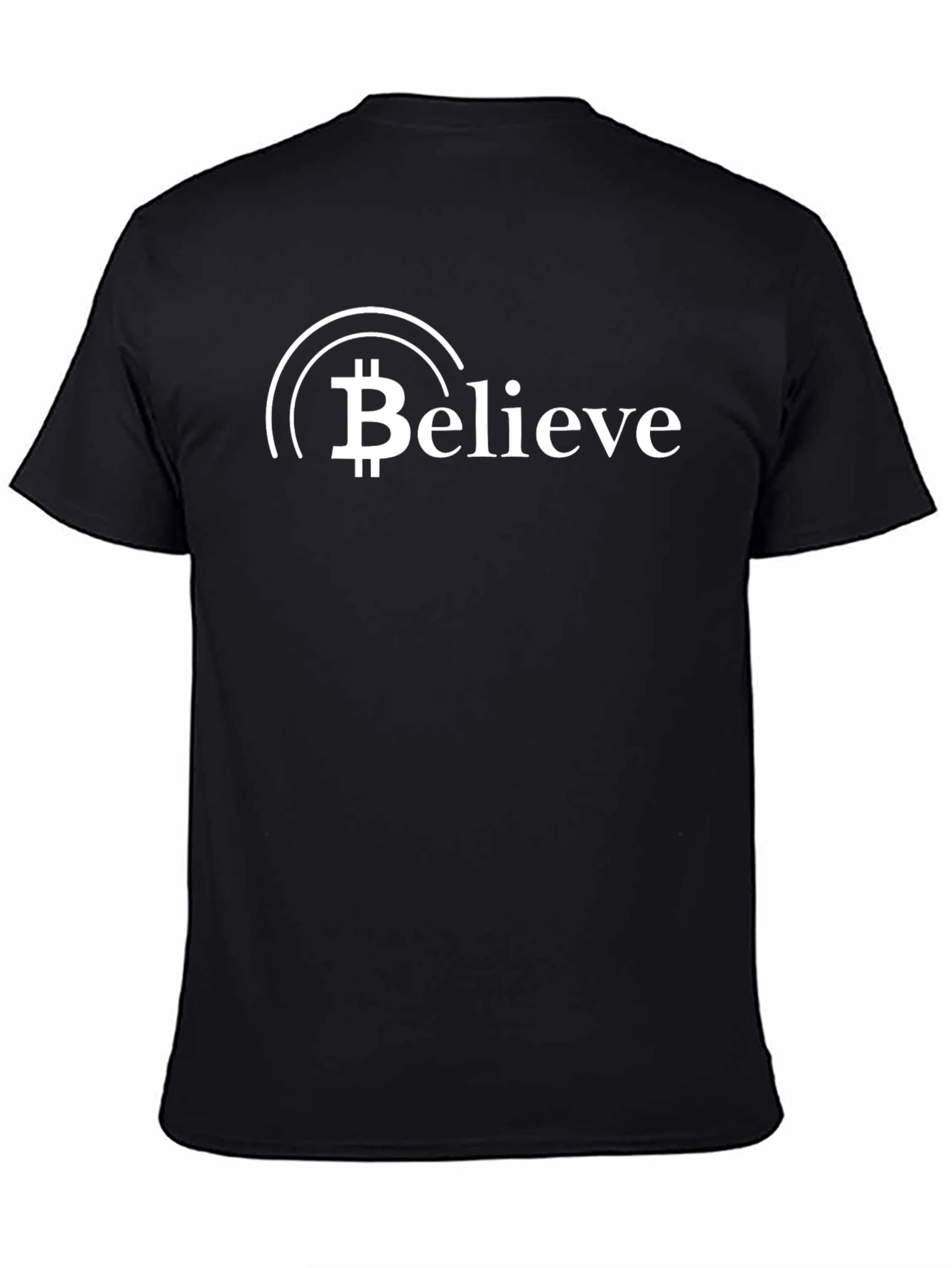 Bitcoin Believe Crypto Tee - Black Graphic T-Shirt