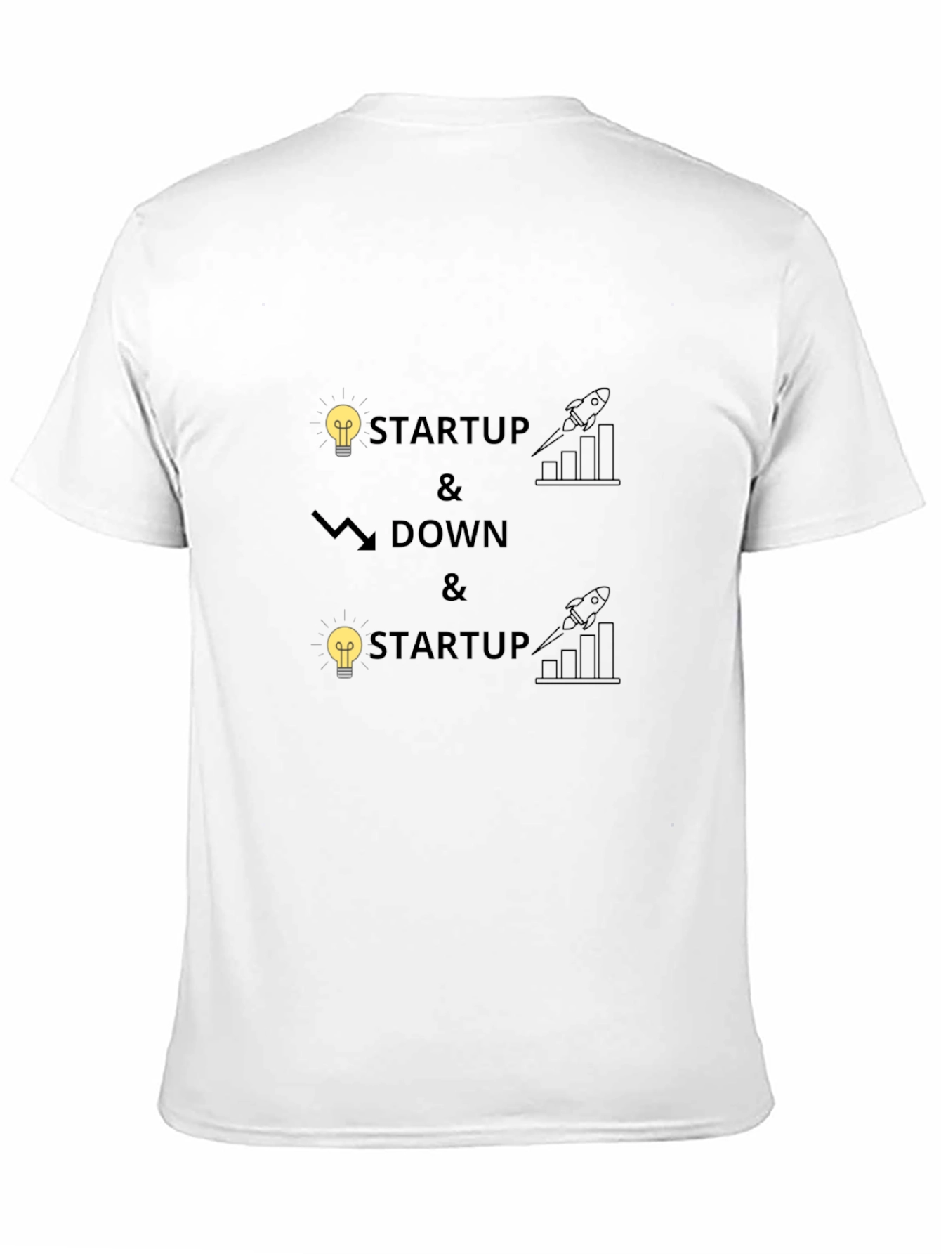 Startup Up & Down Graphic T-Shirt