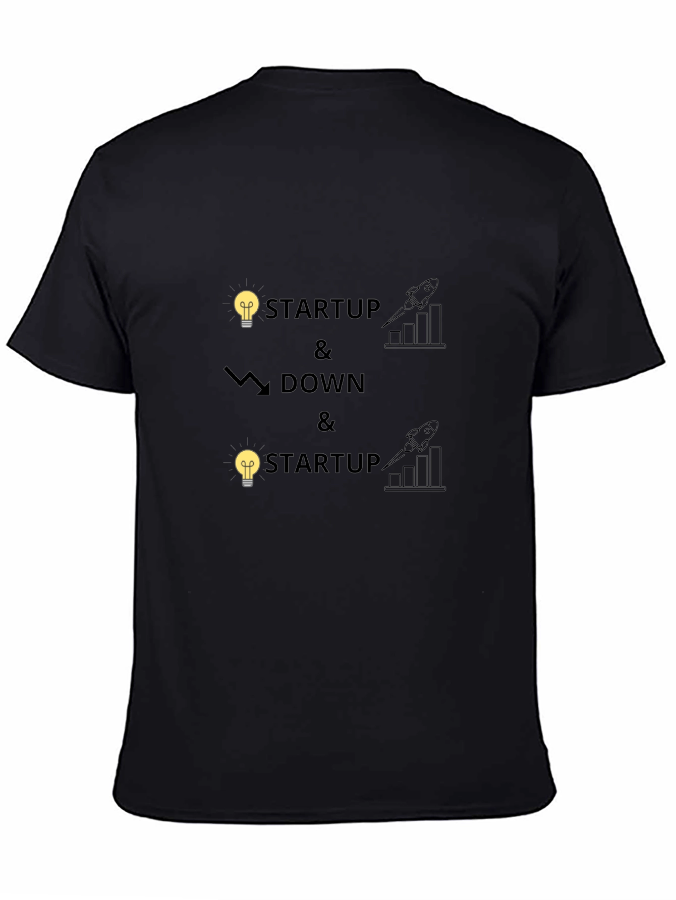 Startup Up & Down Graphic T-Shirt