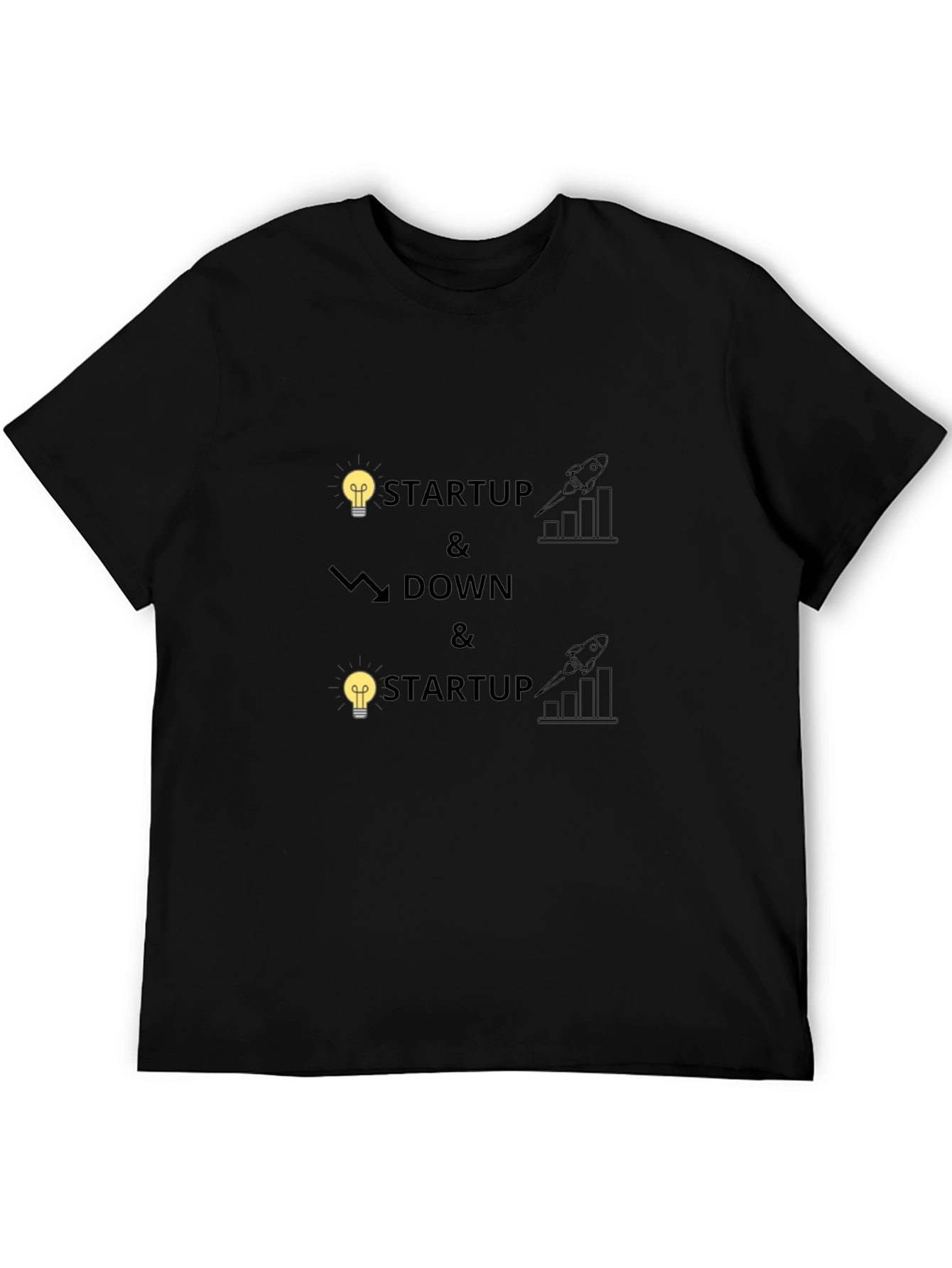 Startup Up & Down Graphic T-Shirt