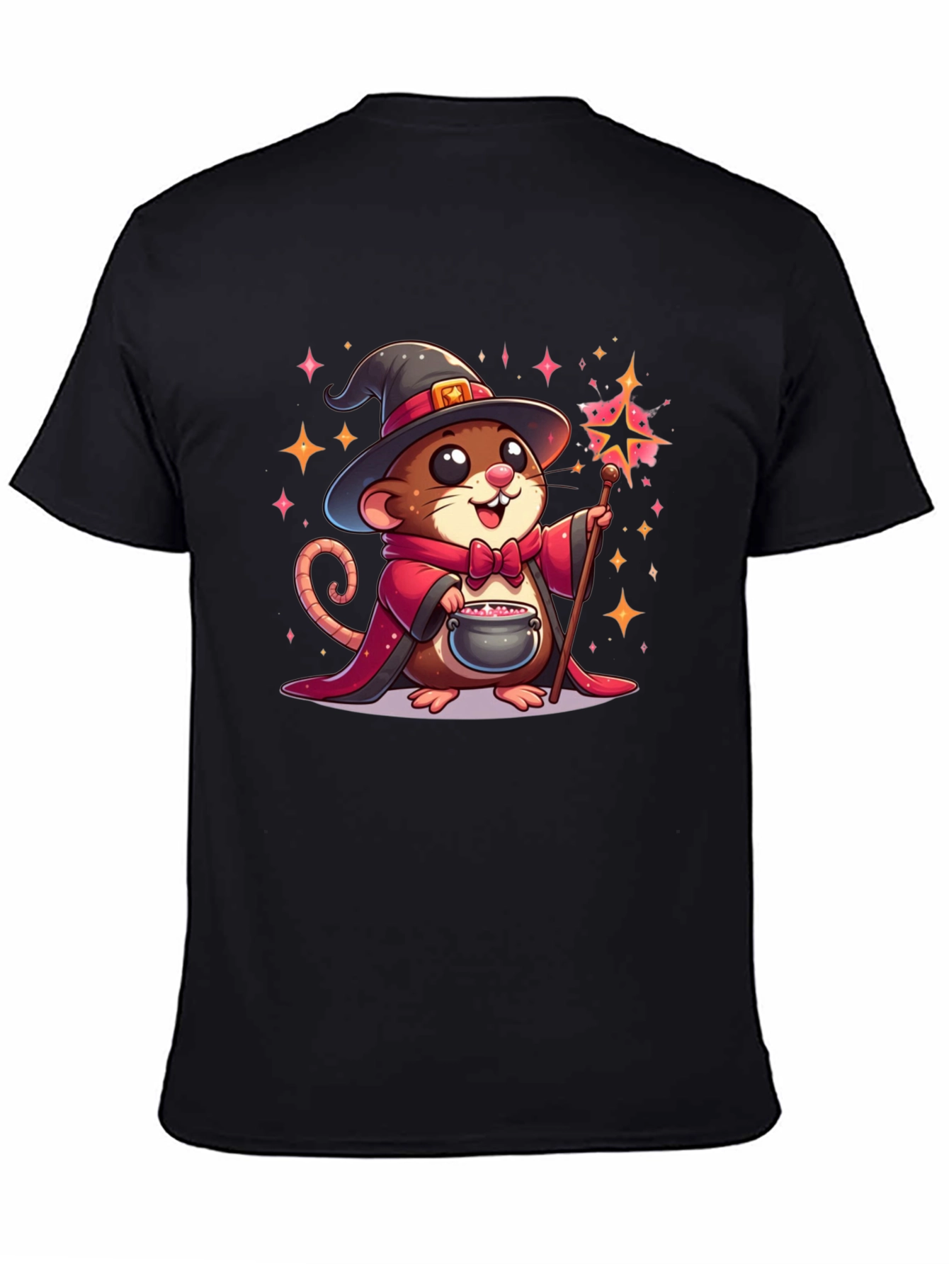 Wizard Mouse Graphic Tee - Magical Comfort