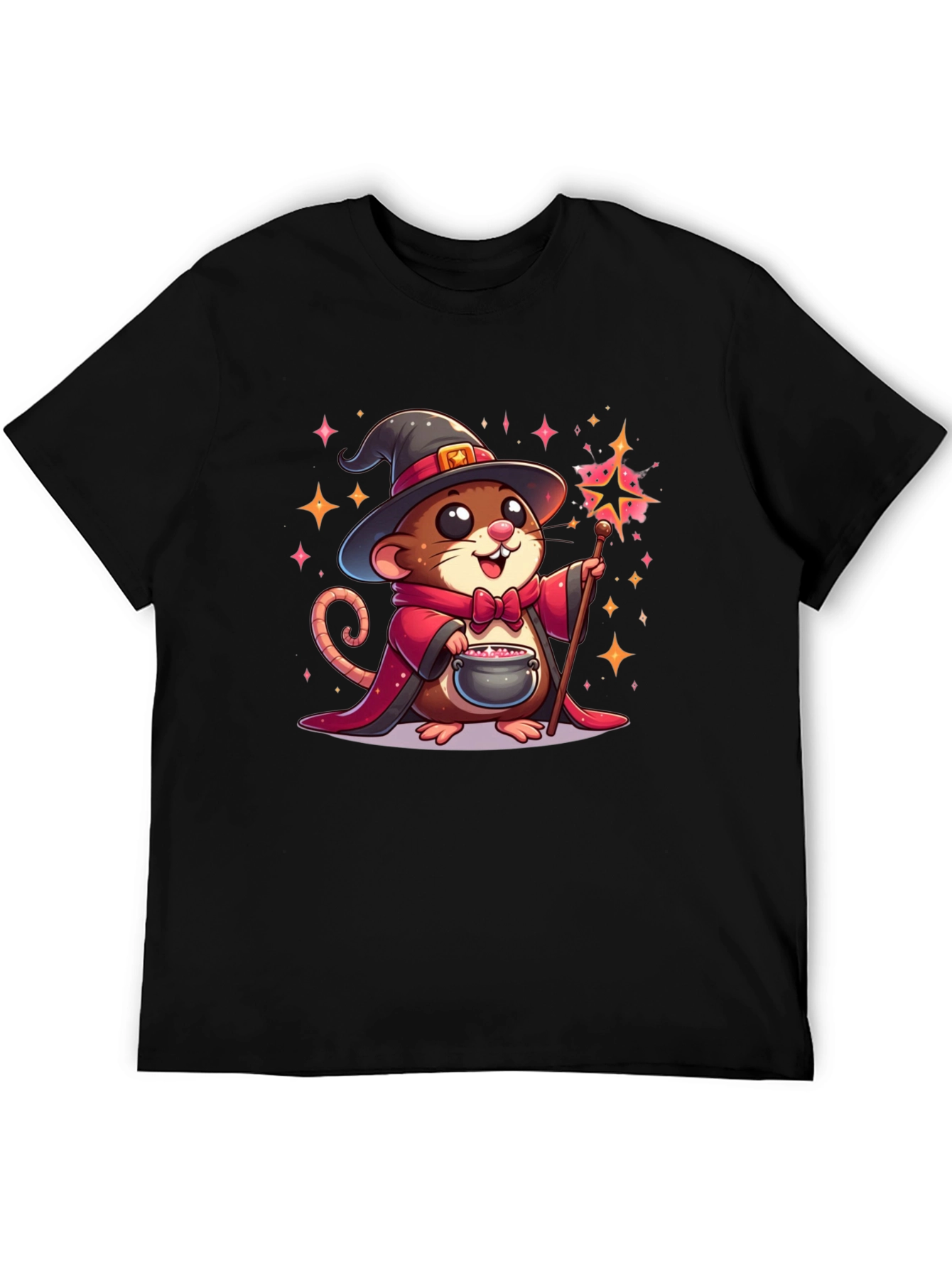 Wizard Mouse Graphic Tee - Magical Comfort
