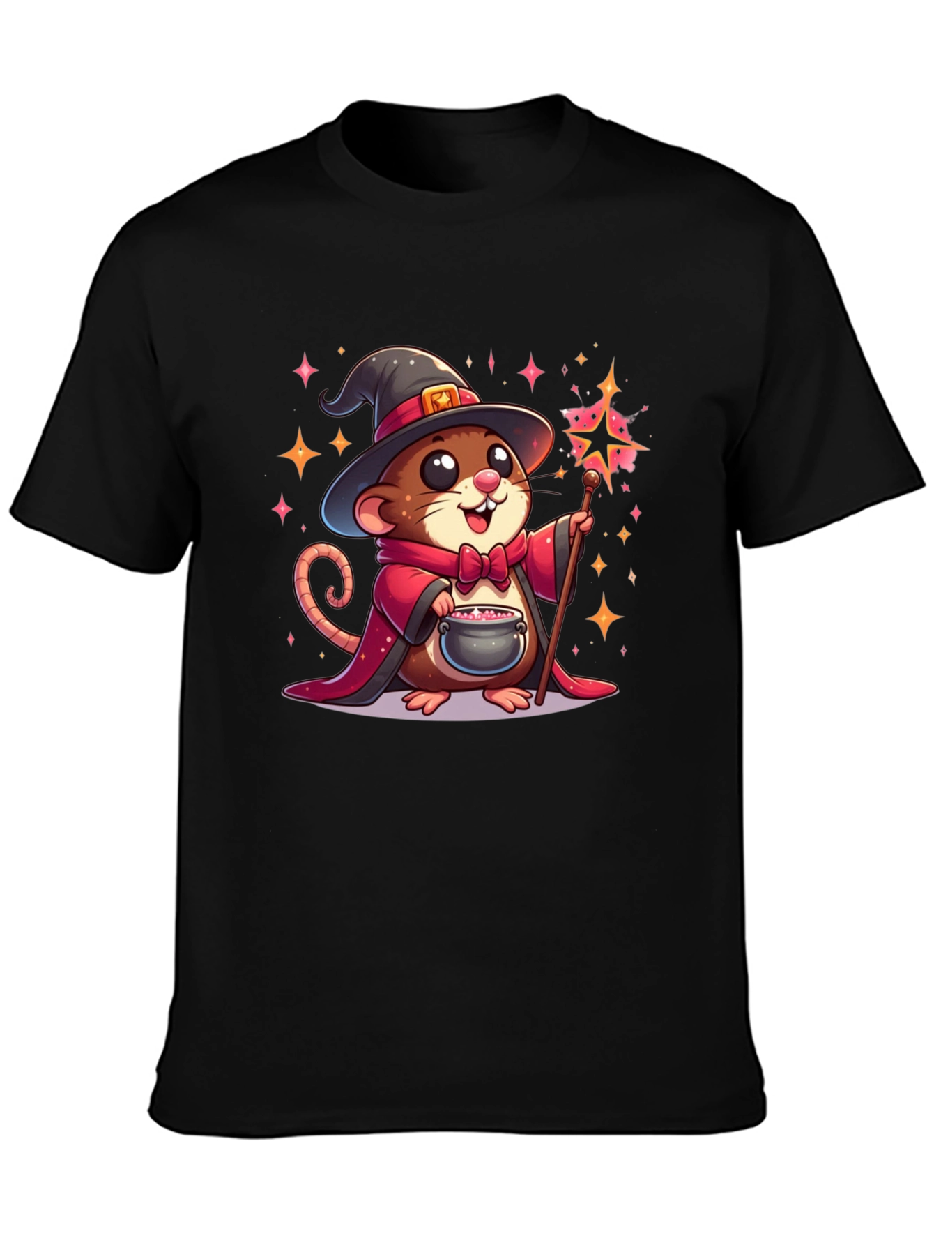 Wizard Mouse Graphic Tee - Magical Comfort