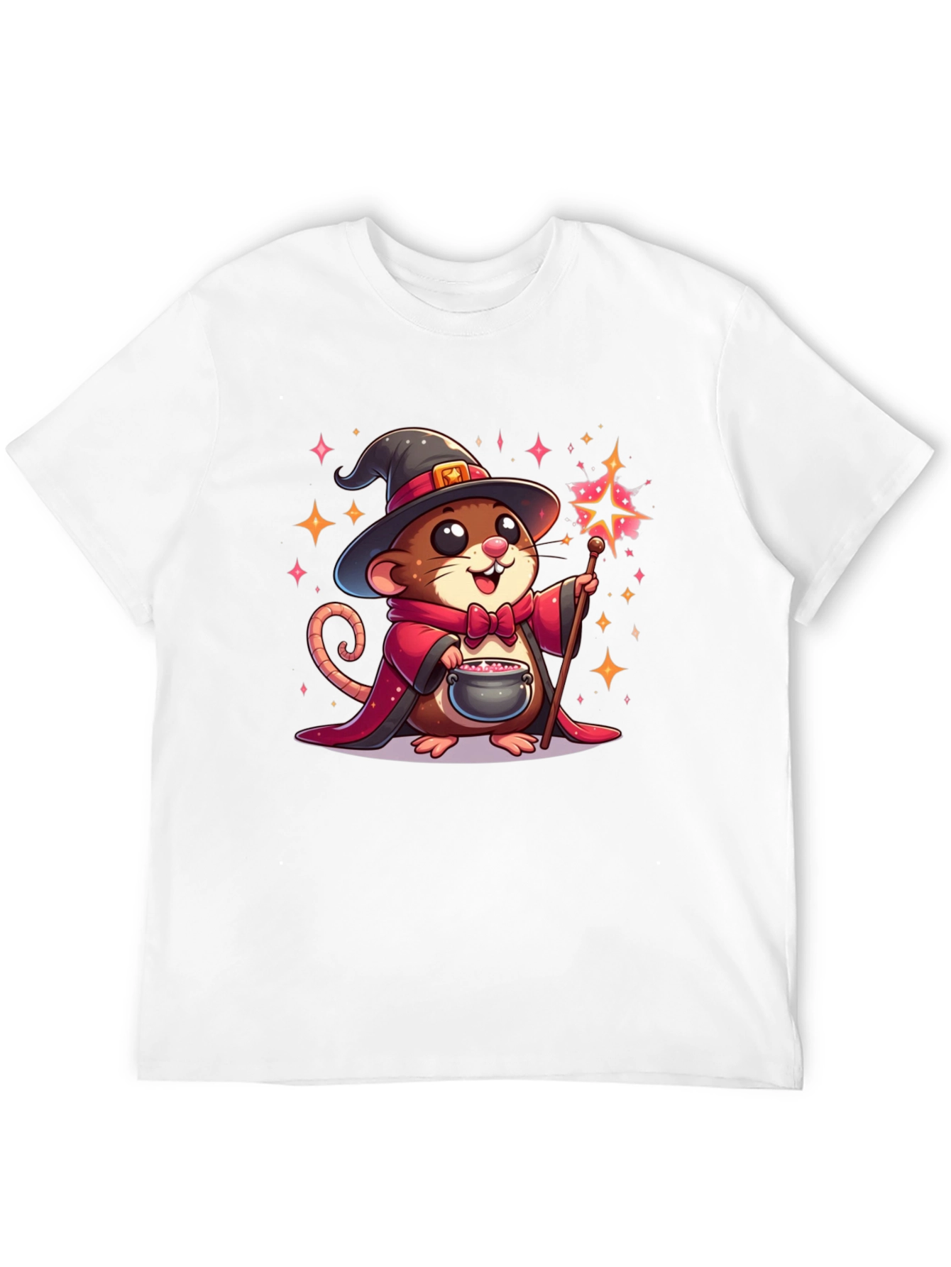 Wizard Mouse Graphic Tee - Magical Comfort