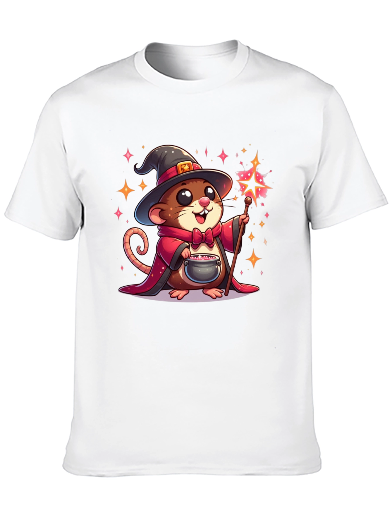 Wizard Mouse Graphic Tee - Magical Comfort