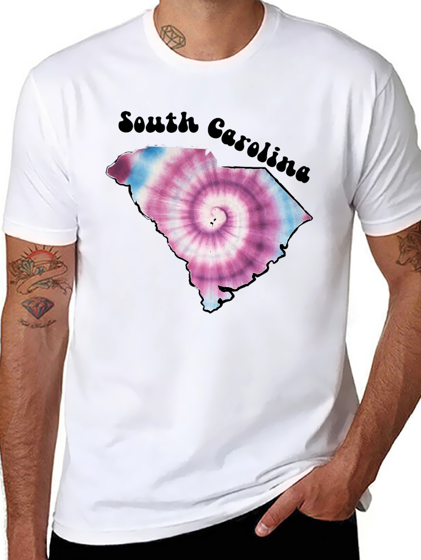 South Carolina Tie Dye State T-Shirt