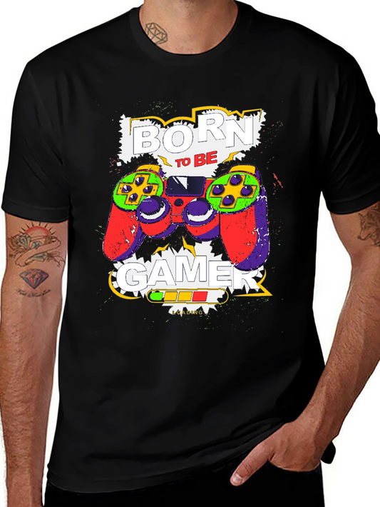 Born to Be Gamer Black T-Shirt